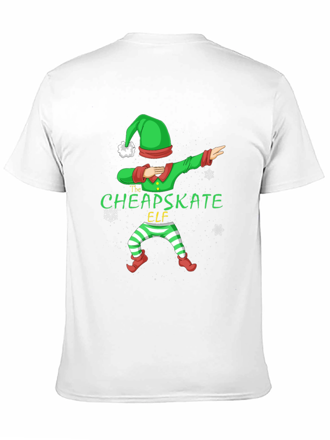 The Cheapskate Elf Dabbing Christmas Tee