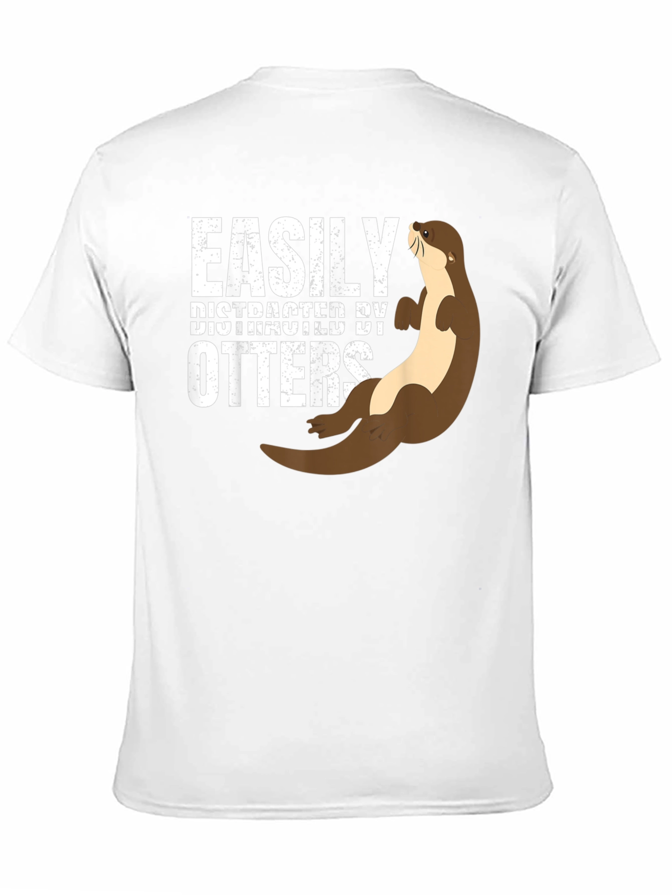 Easily Distracted By Otters Funny Graphic Tee