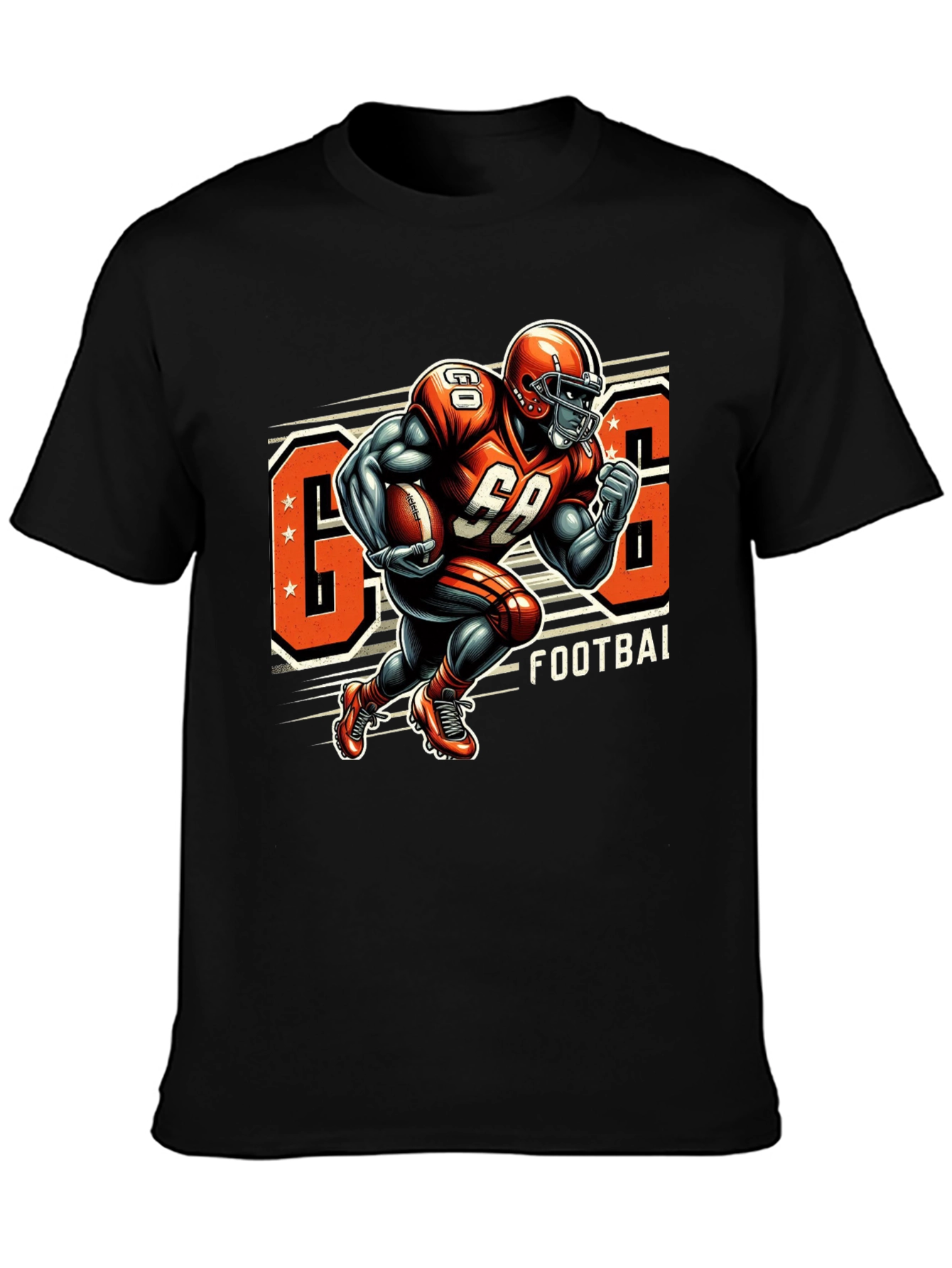Football Player Graphic Tee