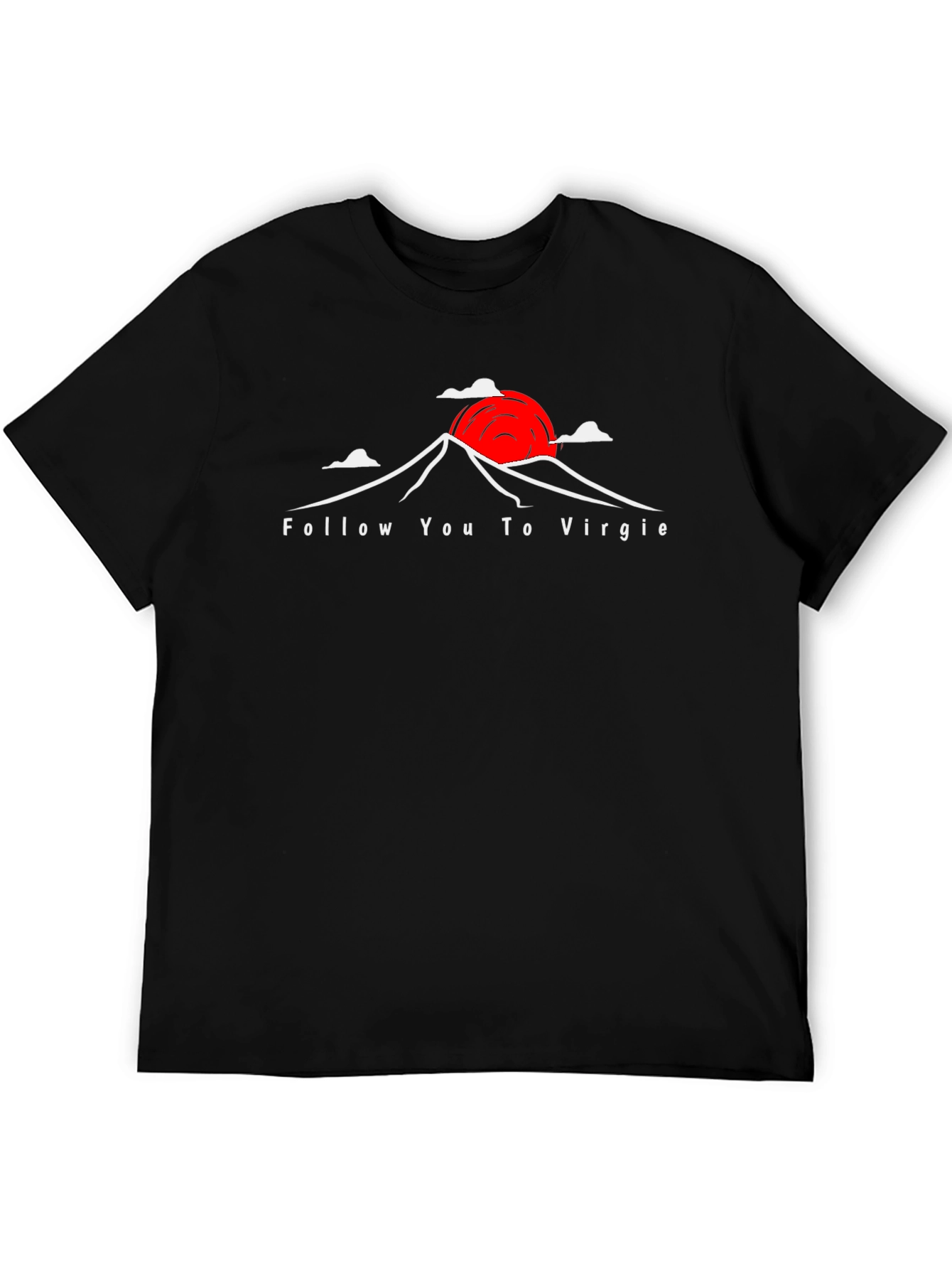 Follow You to Virgie Black Graphic Tee