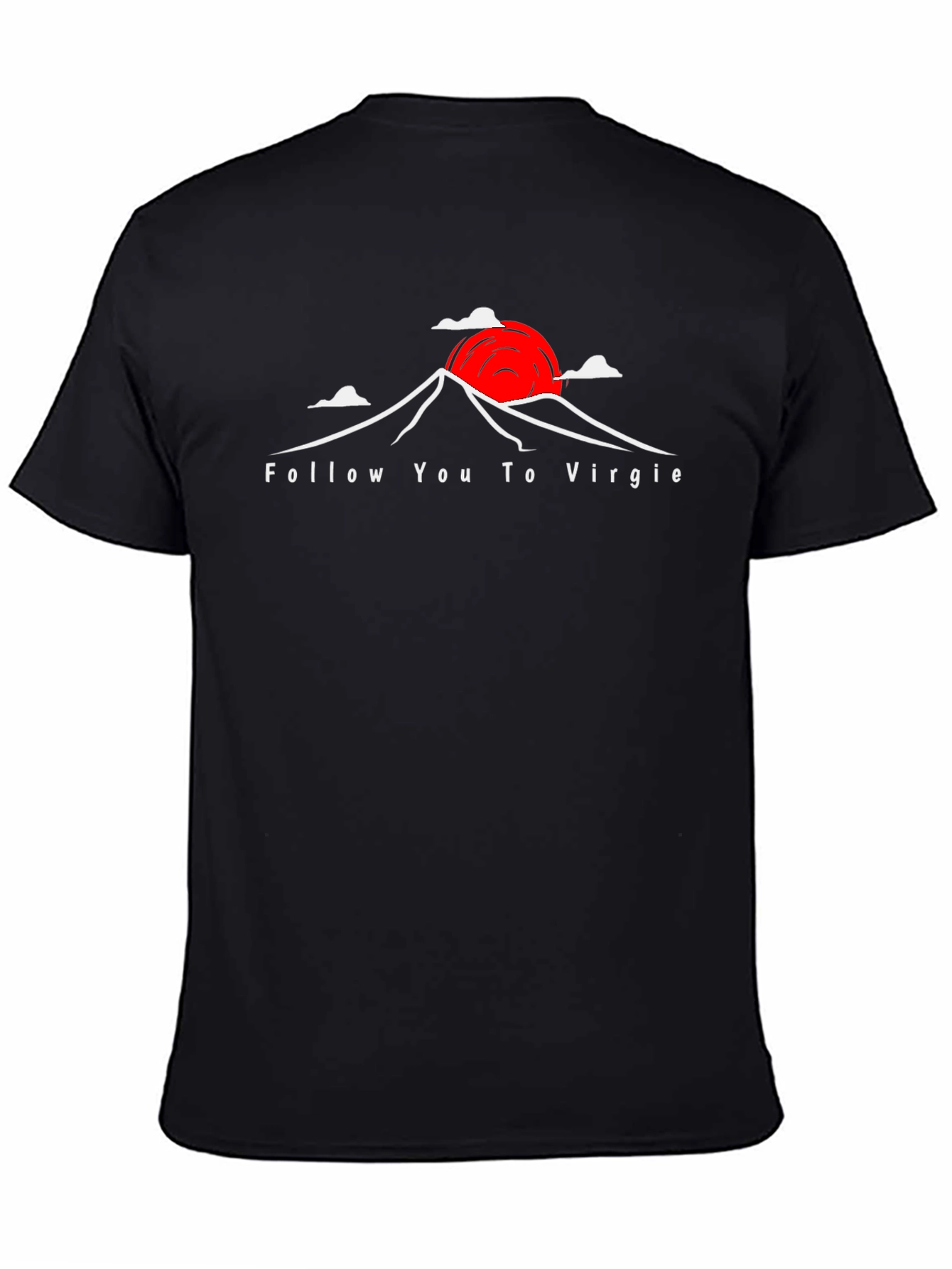 Follow You to Virgie Black Graphic Tee