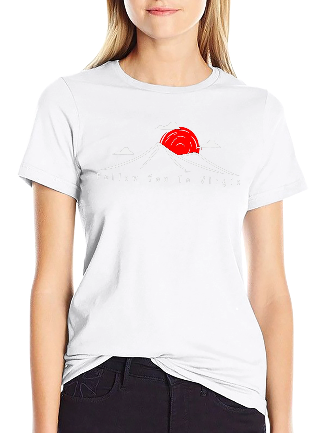 Follow You to Virgie Black Graphic Tee