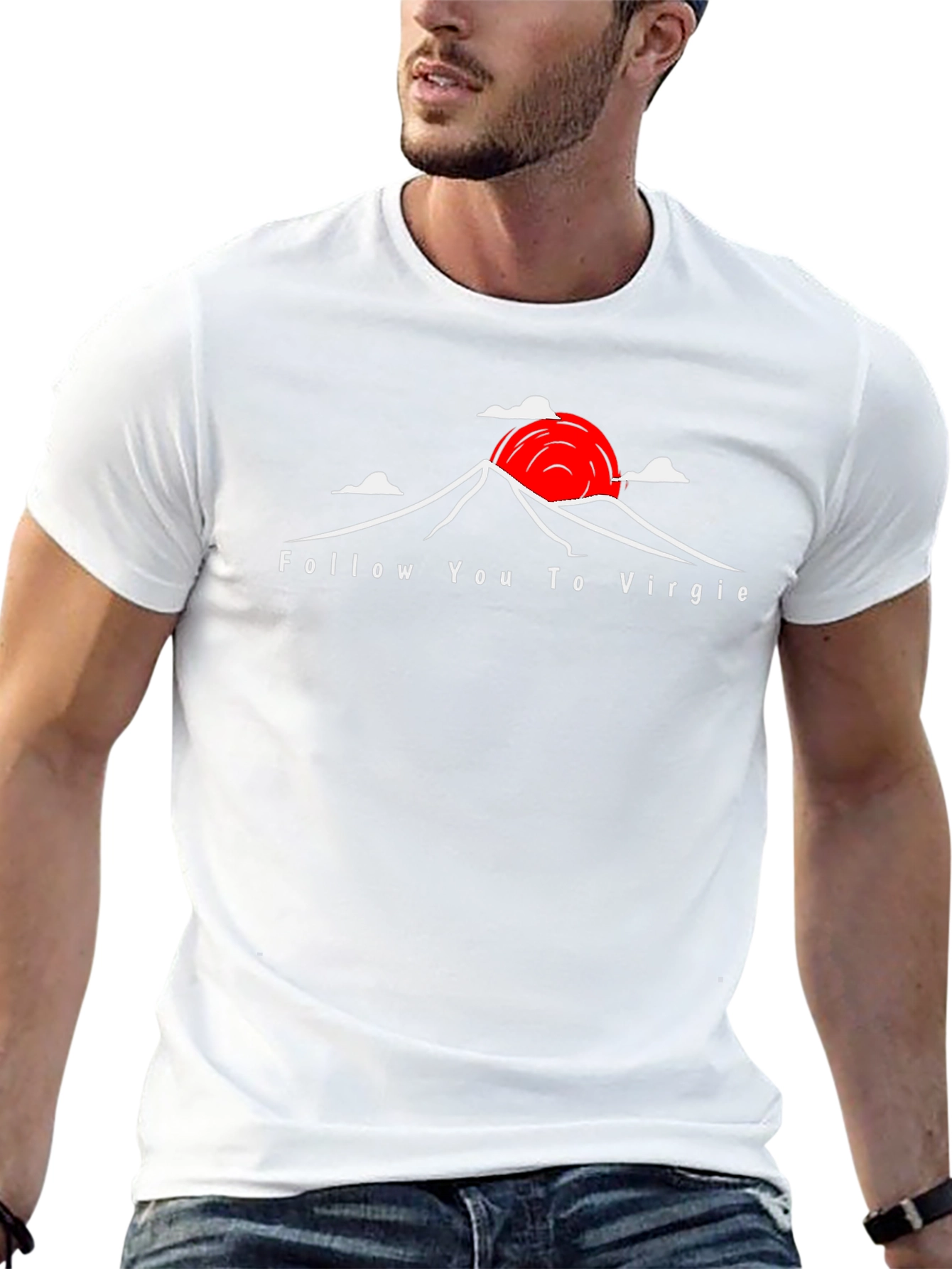 Follow You to Virgie Black Graphic Tee