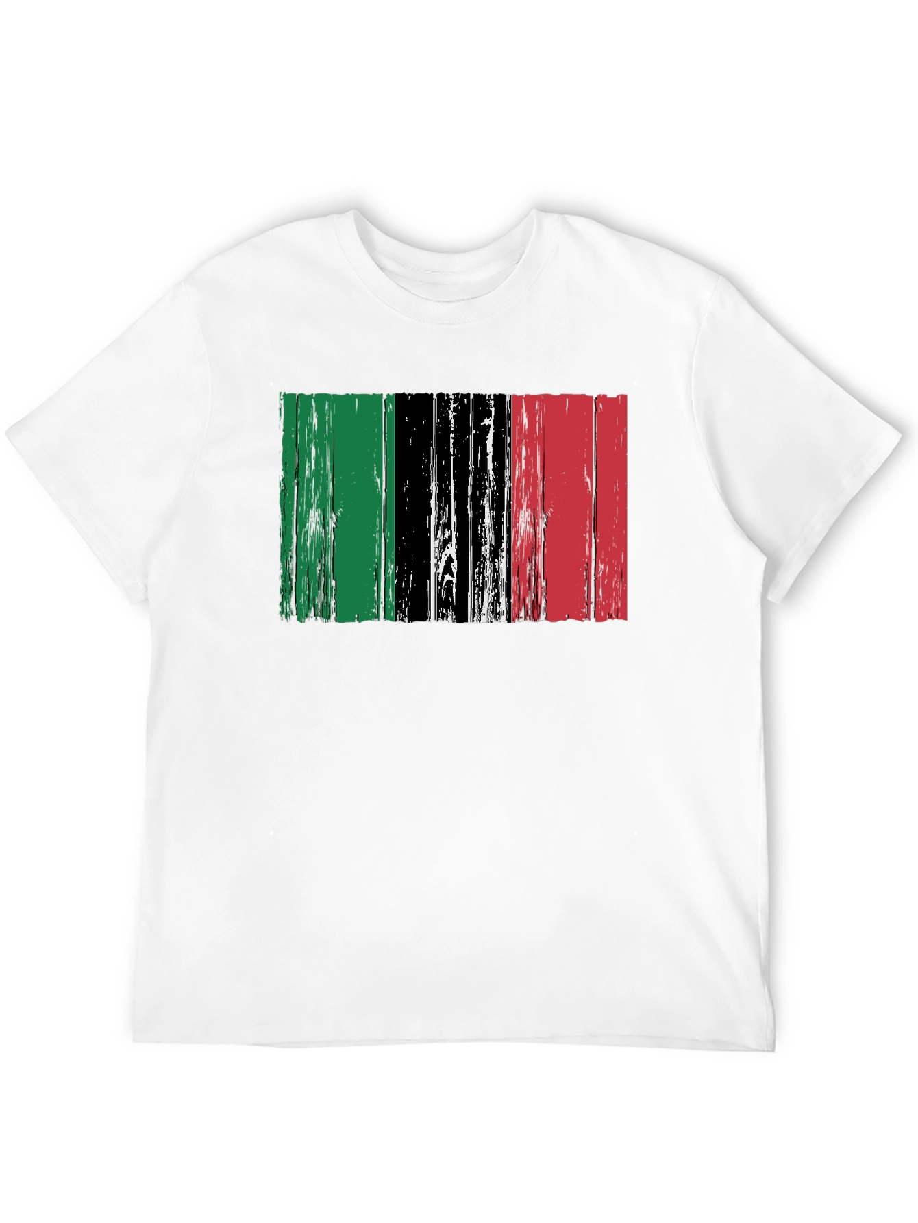 Distressed Pan-African Flag Graphic Tee
