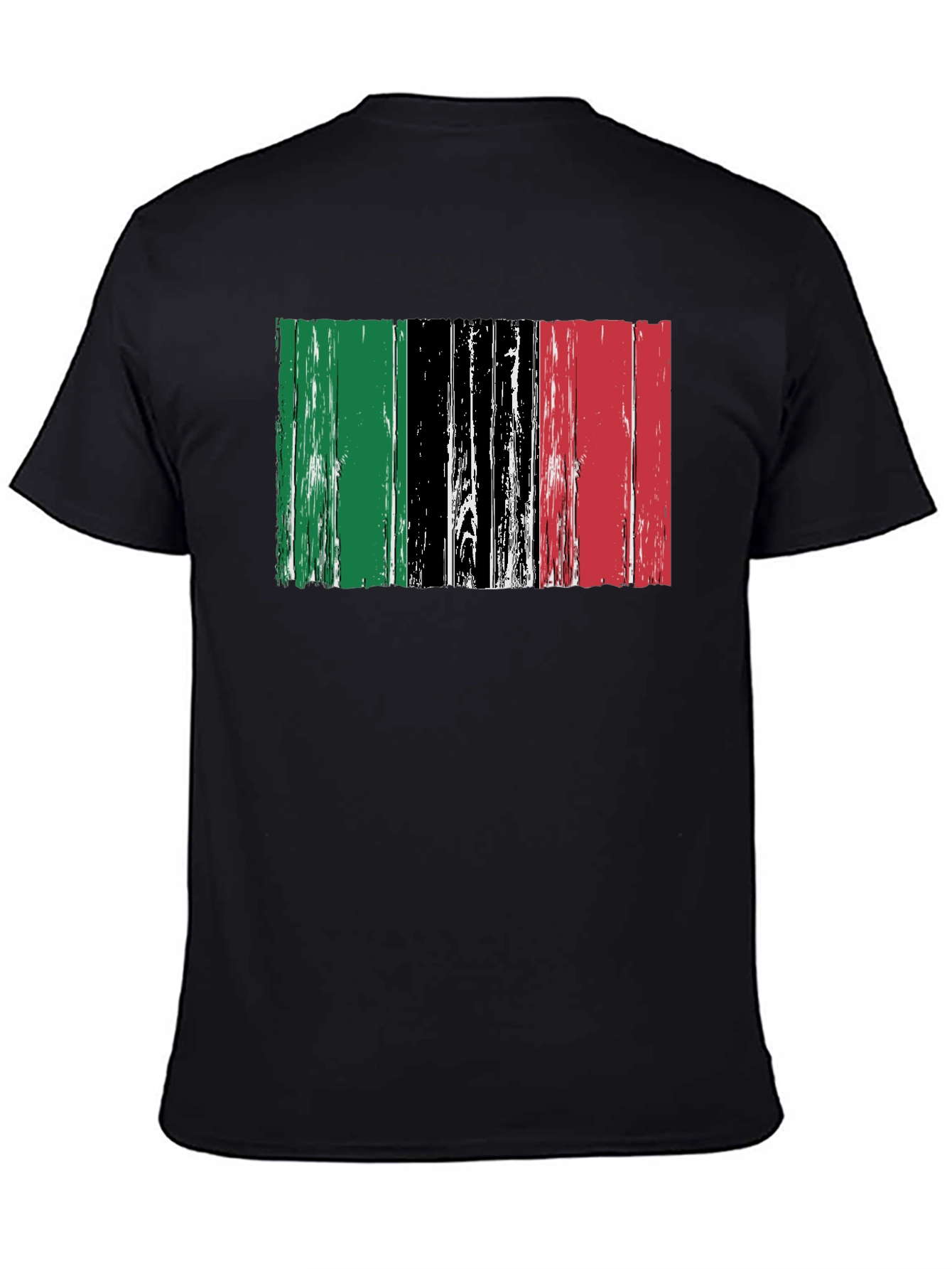Distressed Pan-African Flag Graphic Tee