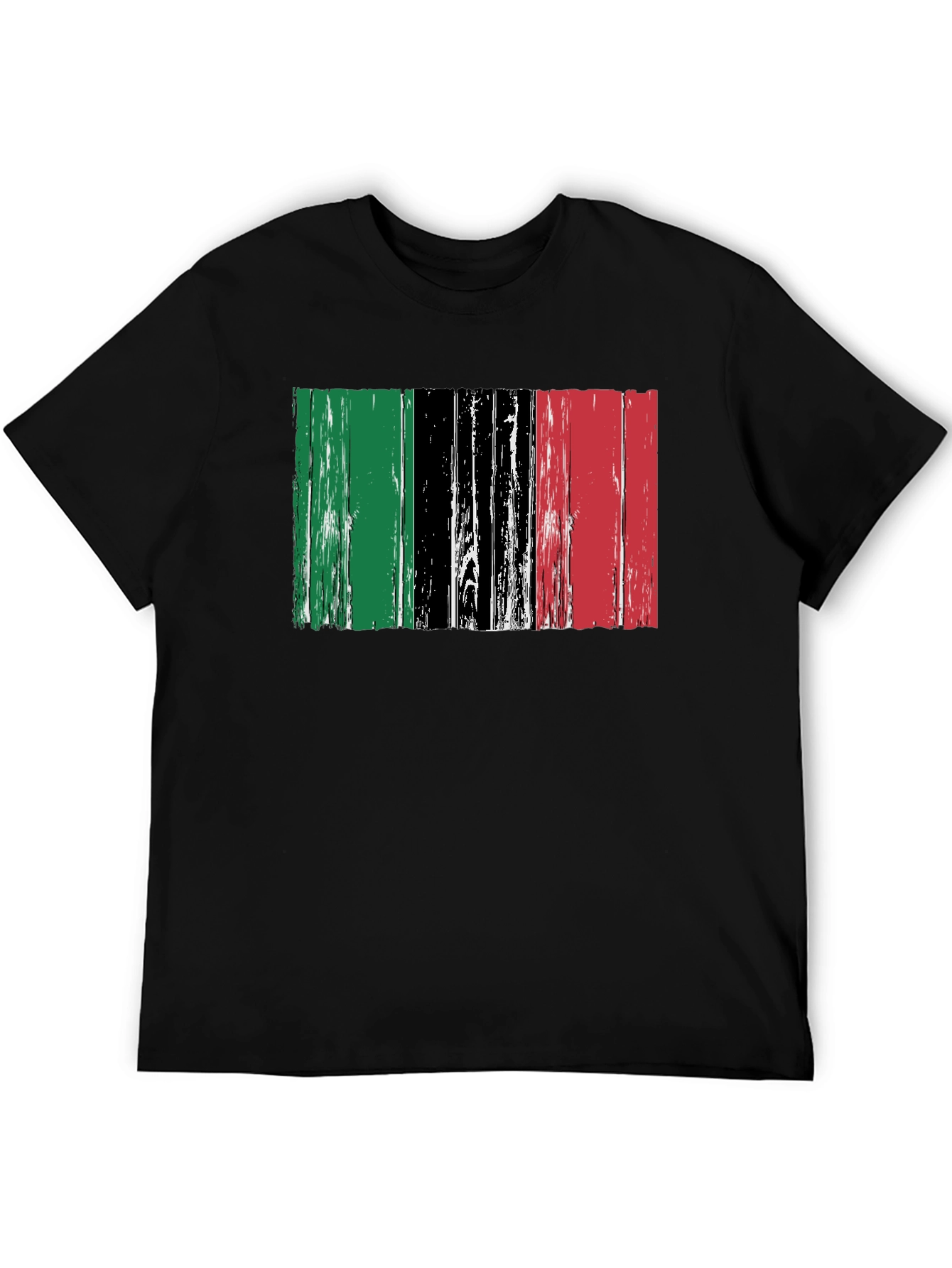 Distressed Pan-African Flag Graphic Tee