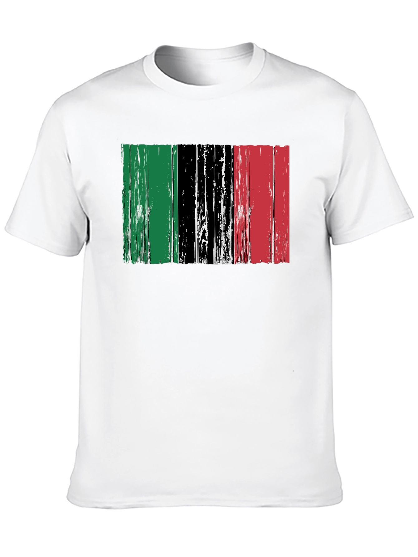 Distressed Pan-African Flag Graphic Tee