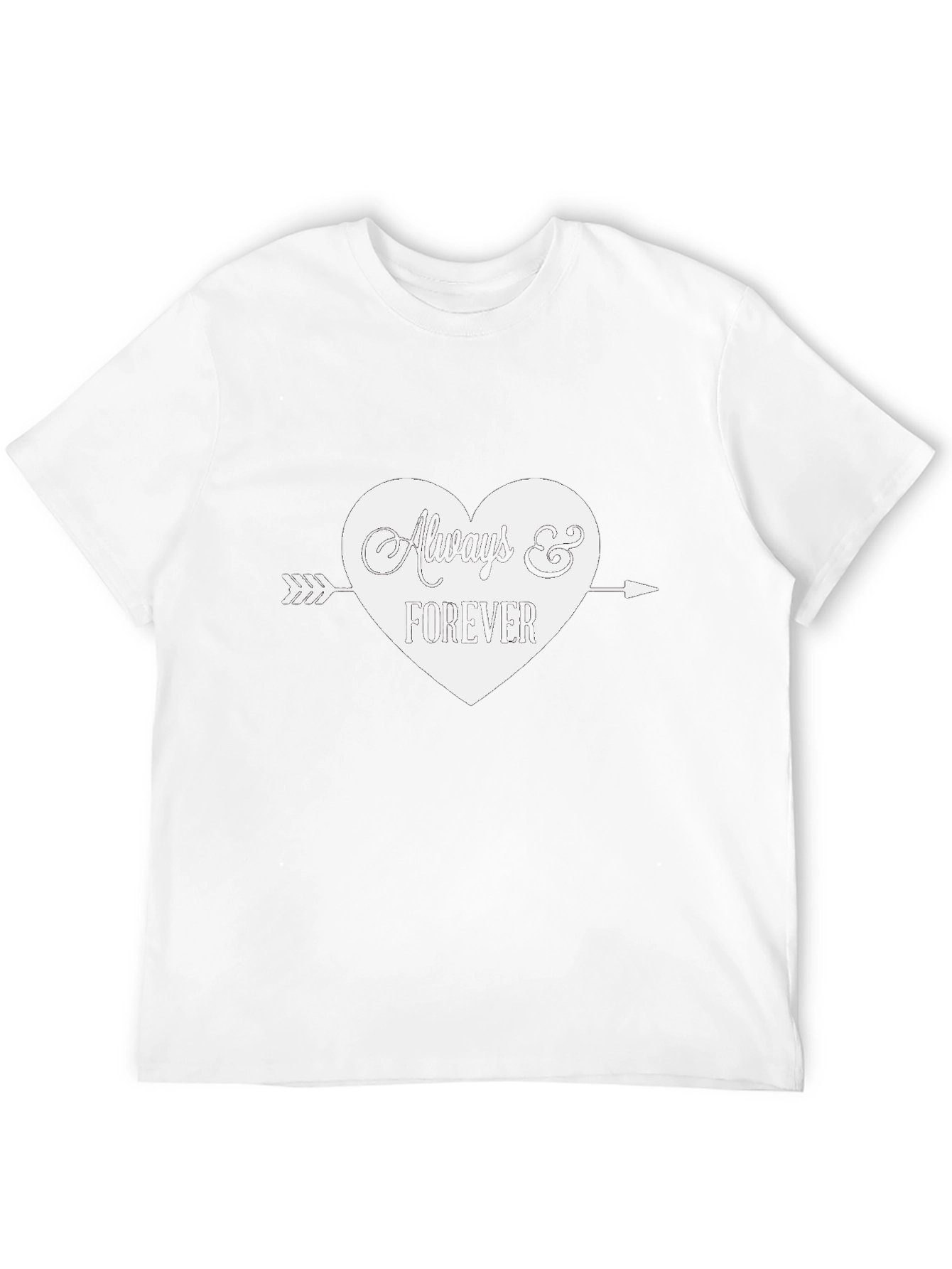 Always & Forever Heart Graphic Tee - Black
