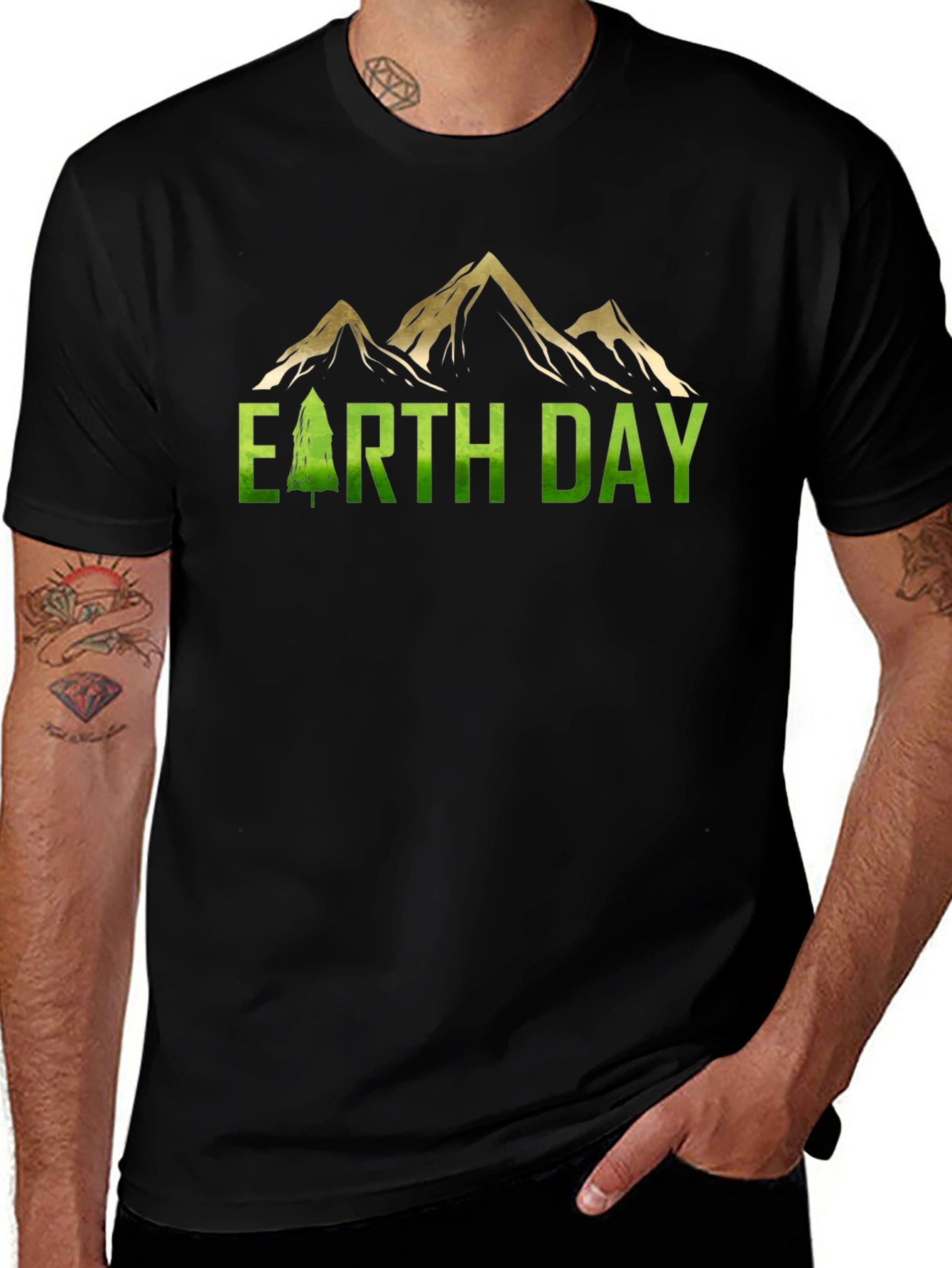 Earth Day Mountain Graphic Tee