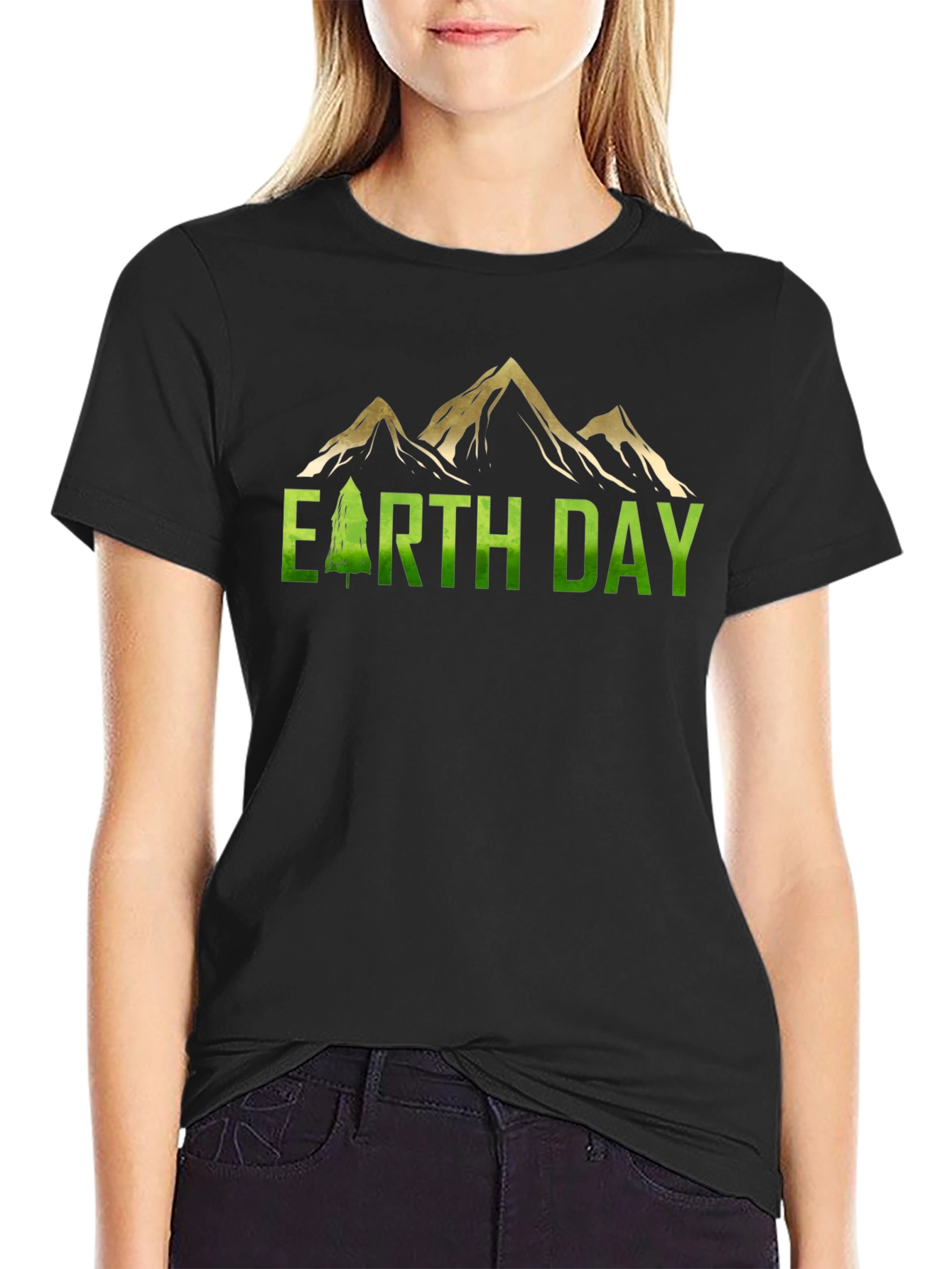 Earth Day Mountain Graphic Tee