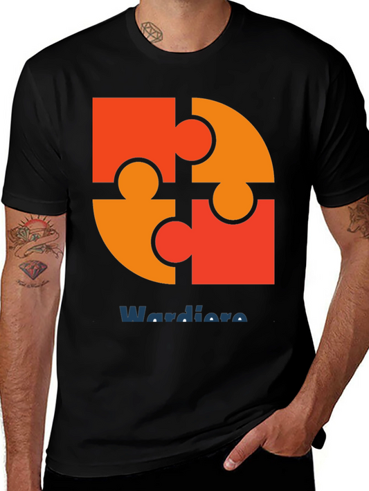 Puzzle Piece Graphic Tee - Wardiore Printed T-Shirt