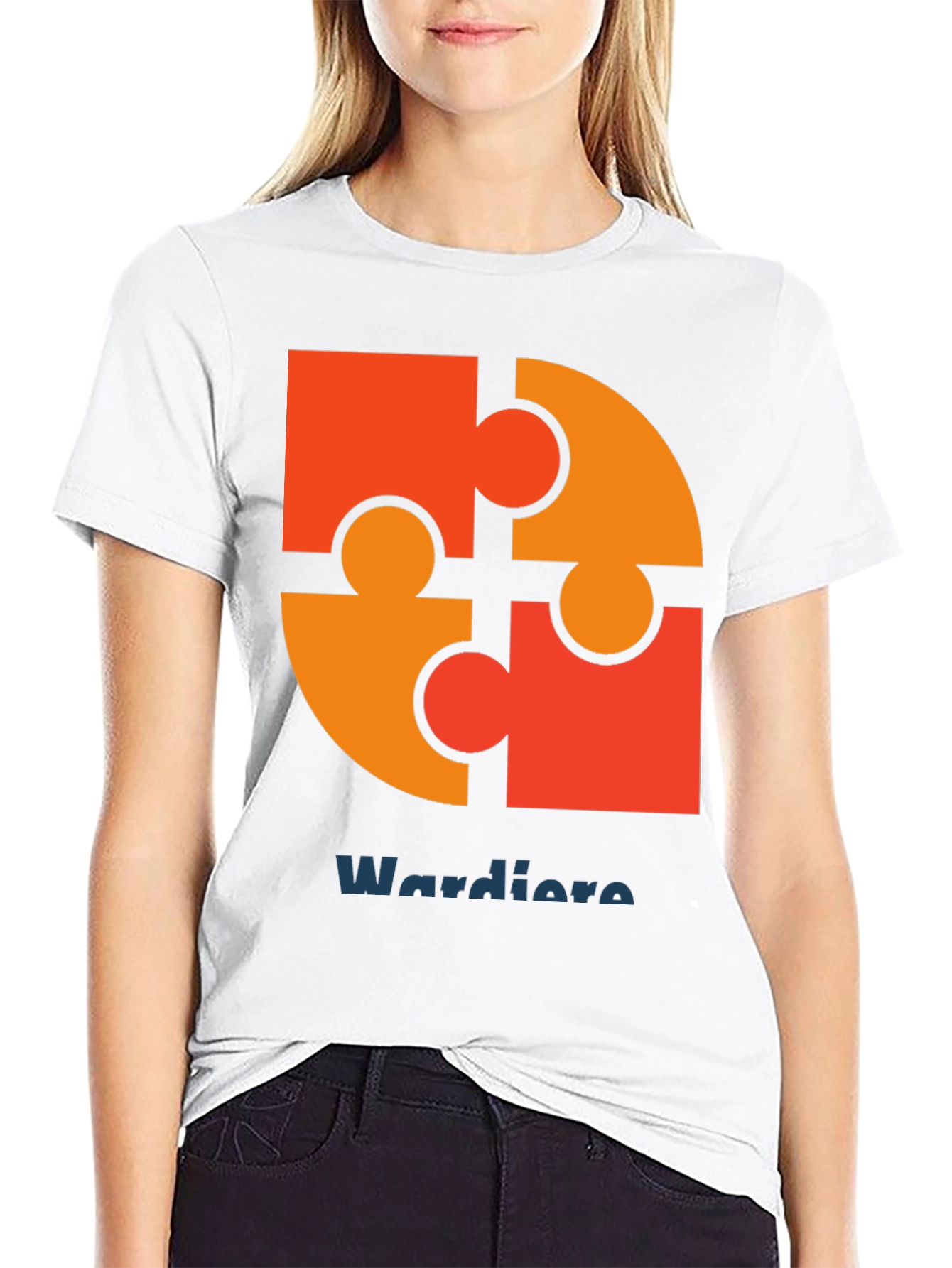 Puzzle Piece Graphic Tee - Wardiore Printed T-Shirt