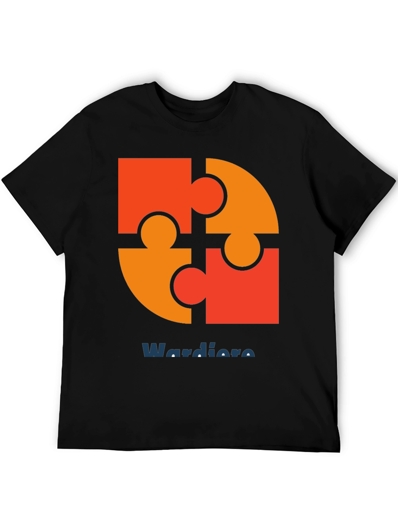 Puzzle Piece Graphic Tee - Wardiore Printed T-Shirt