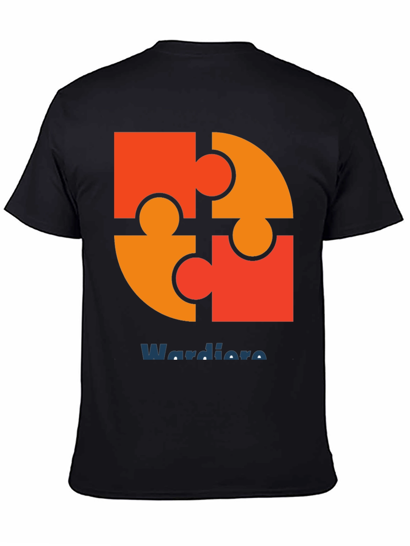 Puzzle Piece Graphic Tee - Wardiore Printed T-Shirt