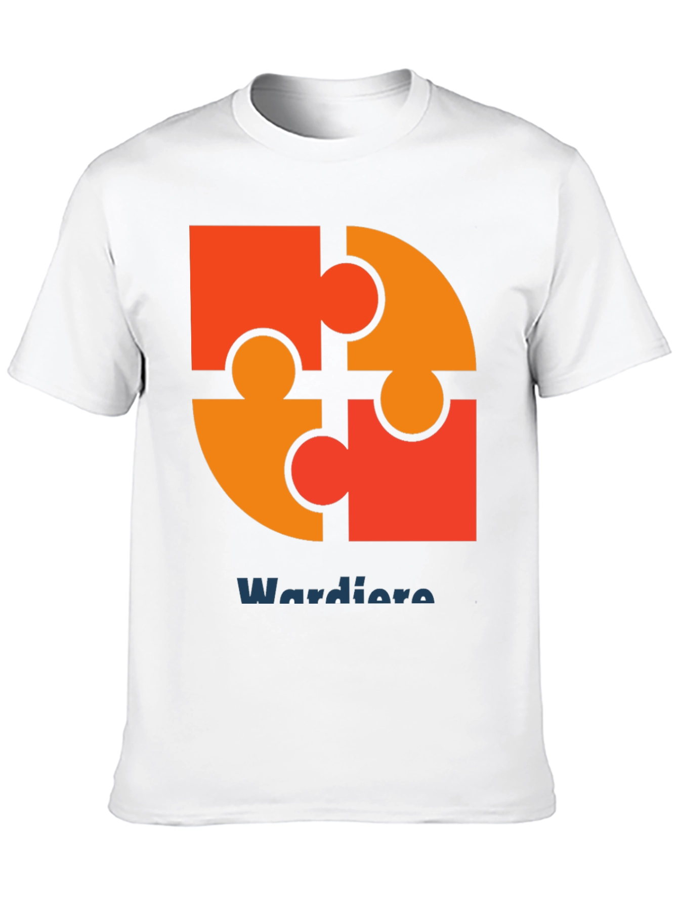 Puzzle Piece Graphic Tee - Wardiore Printed T-Shirt