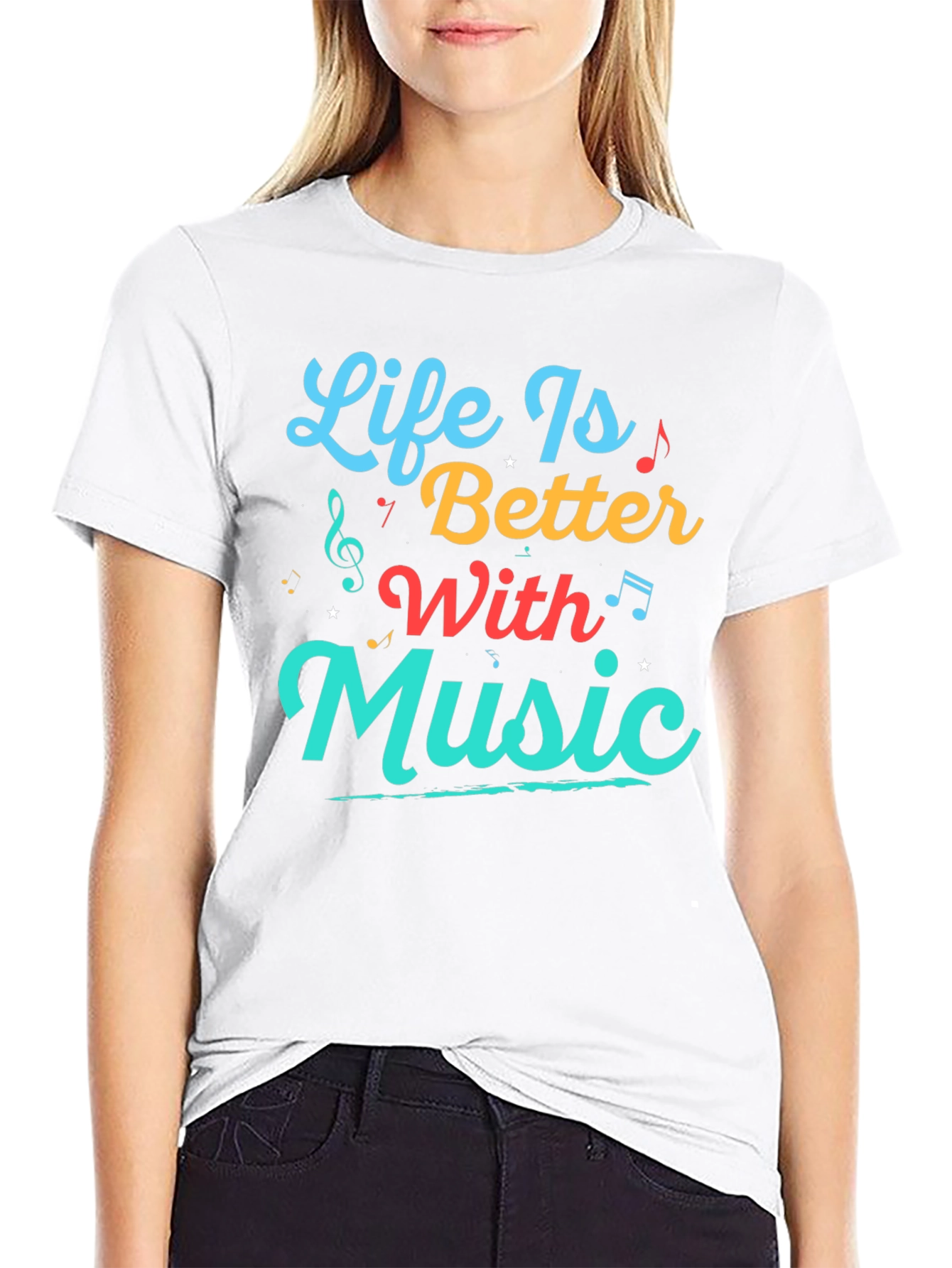 Life Is Better With Music Graphic T-Shirt