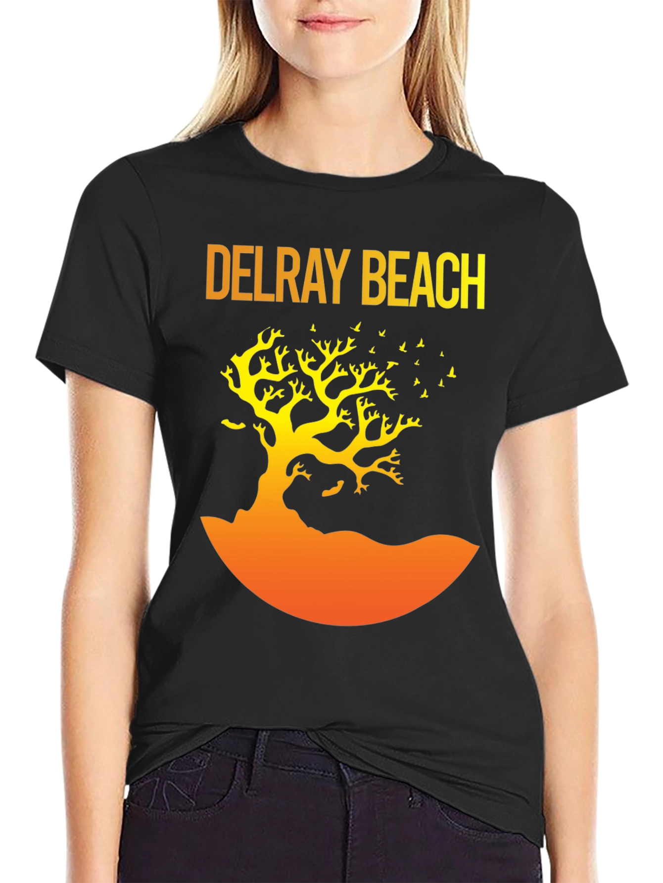Delray Beach Tree Graphic T-Shirt