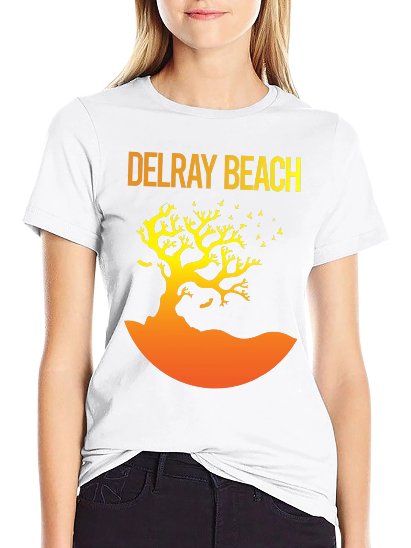 Delray Beach Tree Graphic T-Shirt