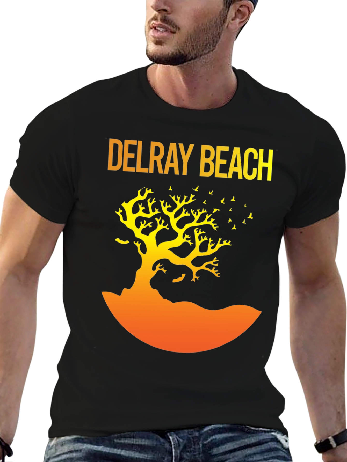 Delray Beach Tree Graphic T-Shirt