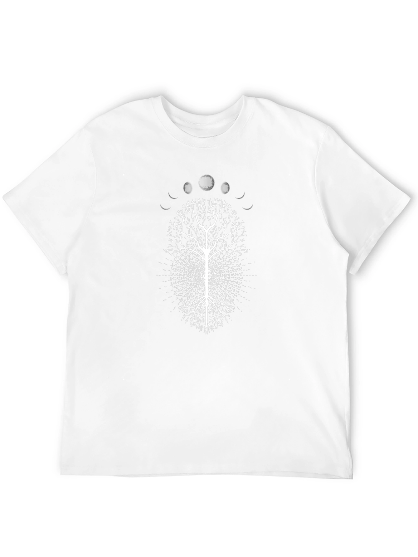 Mystic Tree Graphic Tee - Black Cotton T-Shirt