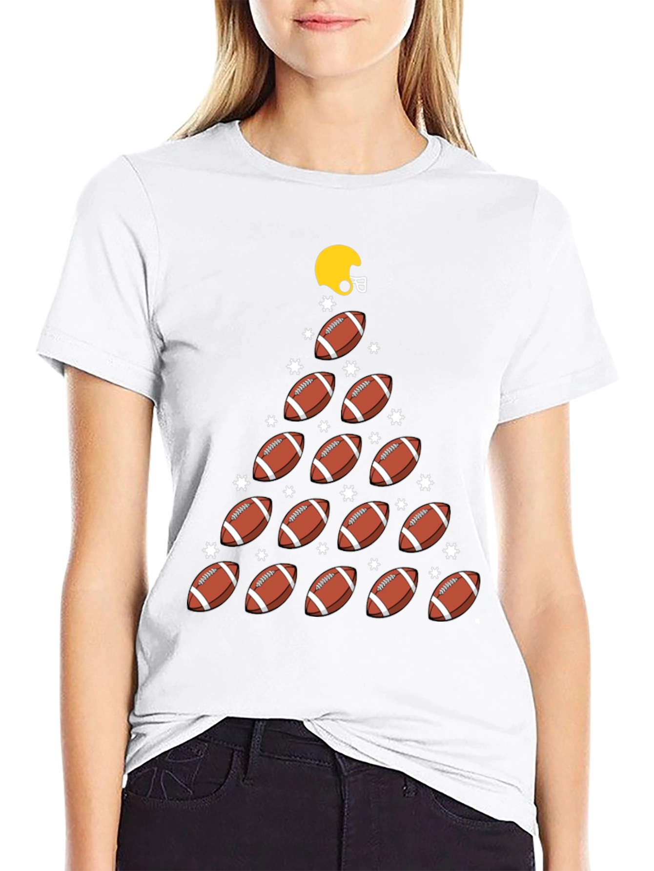 Football Christmas Tree T-Shirt