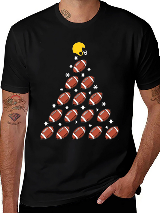 Football Christmas Tree T-Shirt