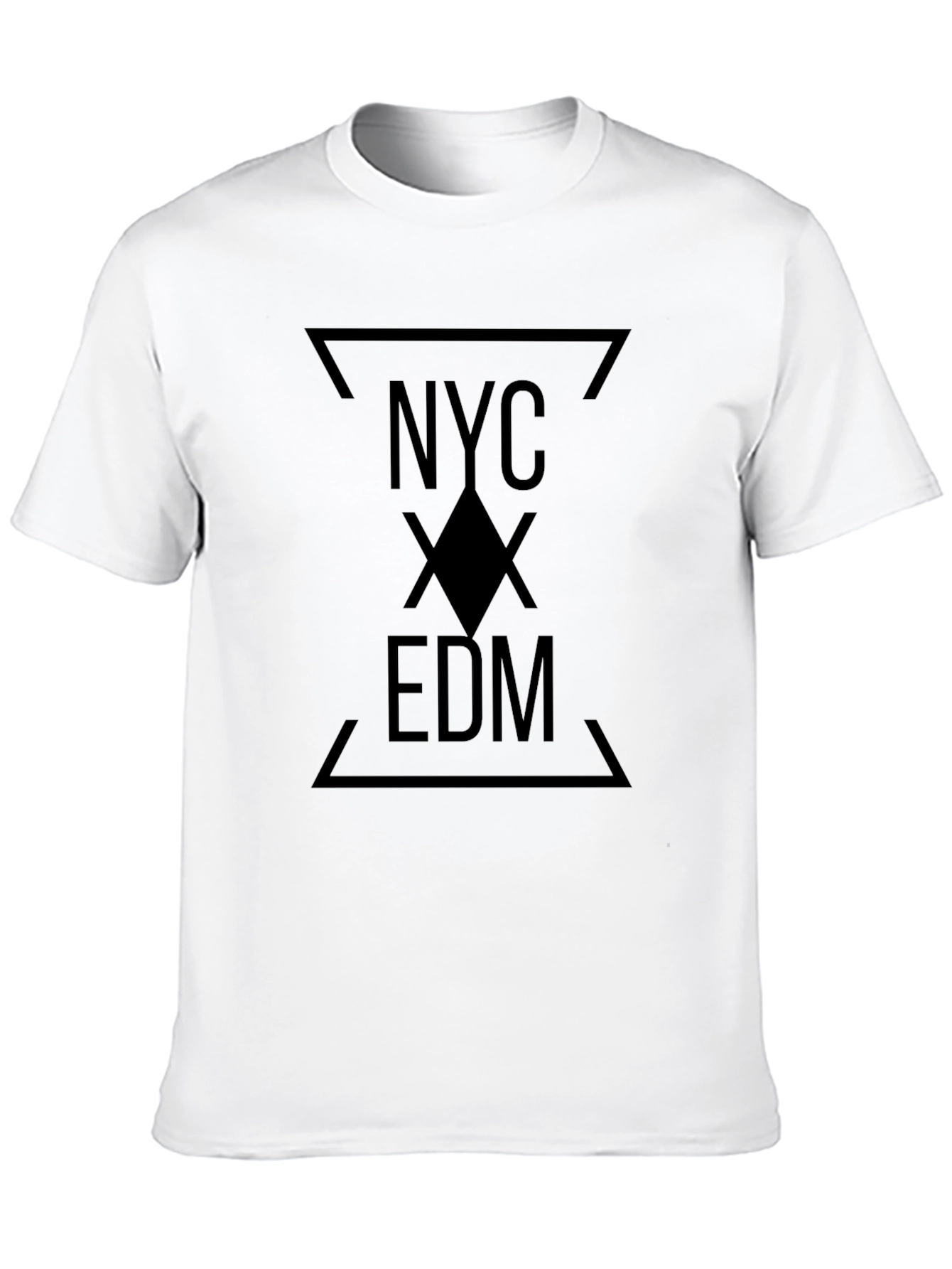 NYC EDM Graphic Tee - Modern Black T-Shirt