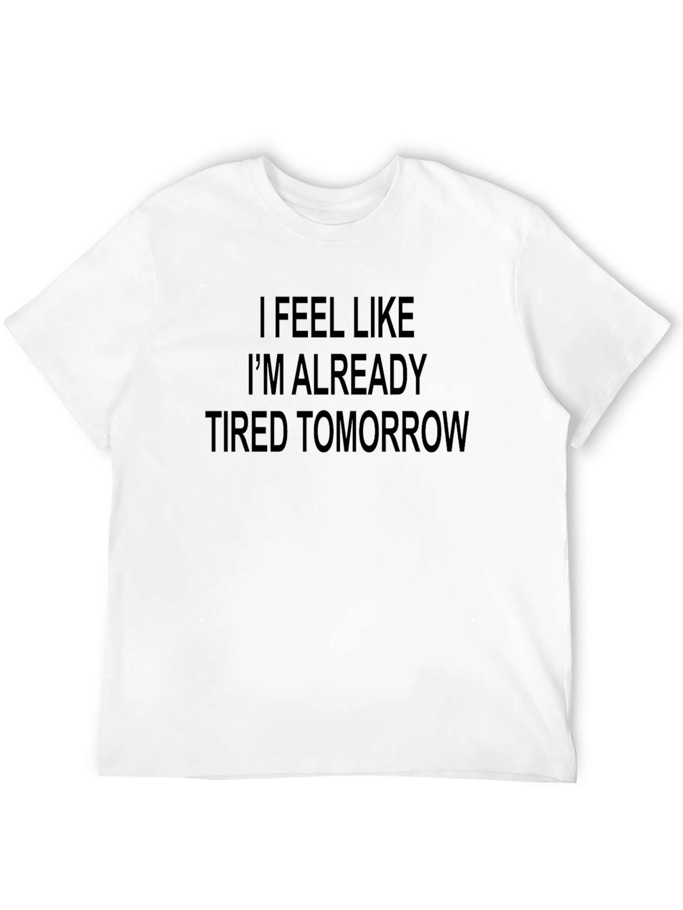 Tired Tomorrow Graphic Tee - Black Cotton