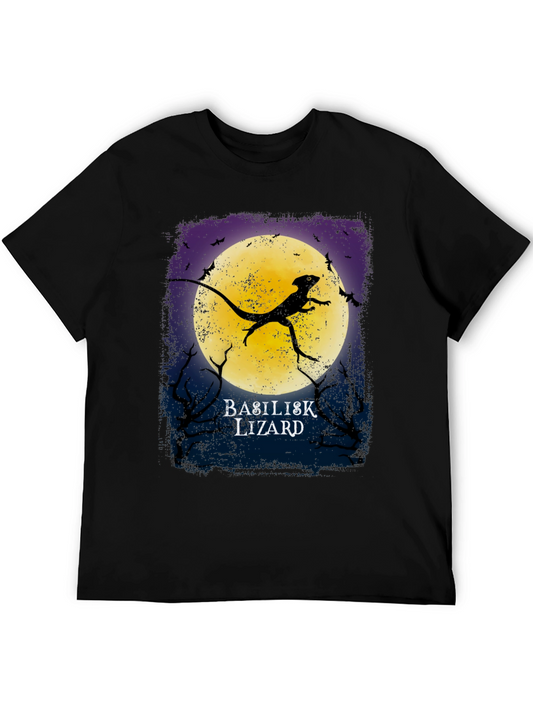 Basilisk Lizard Moon Graphic T-Shirt