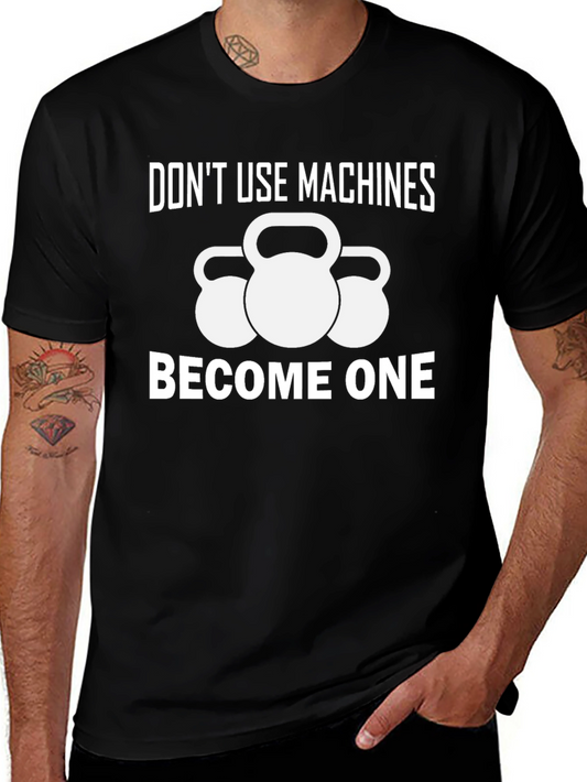Dont Use Machines Black Graphic Tee