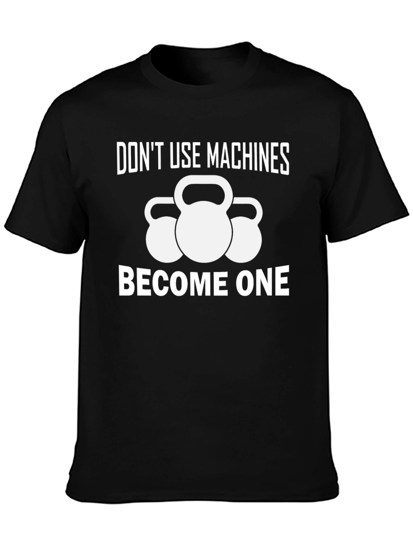 Dont Use Machines Black Graphic Tee