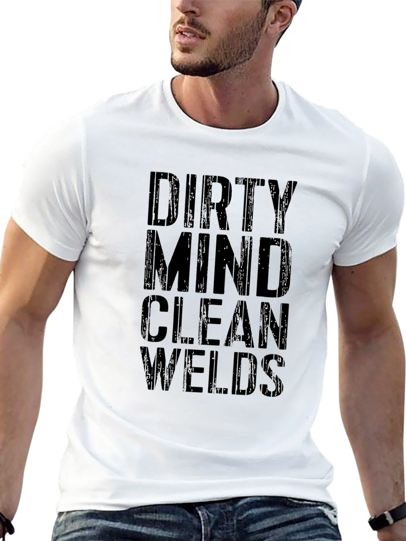 Dirty Mind Clean Welds Graphic T-Shirt - Black