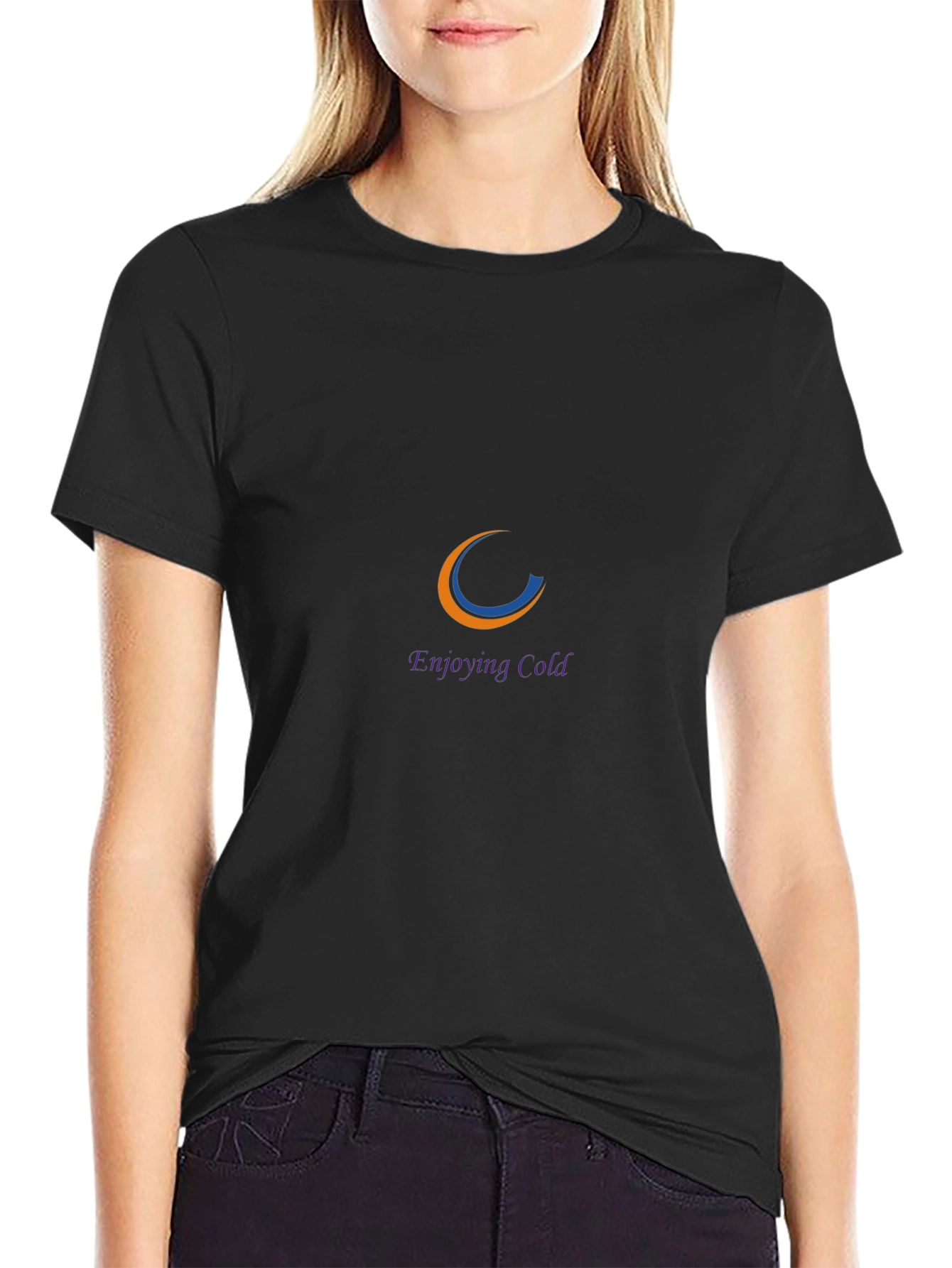 Enjoying Cold Black Graphic Tee