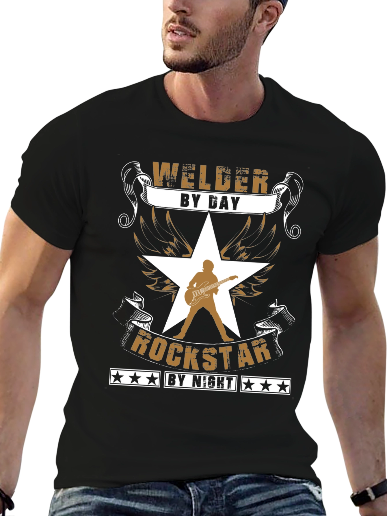 Welder by Day Rockstar by Night Graphic Tee