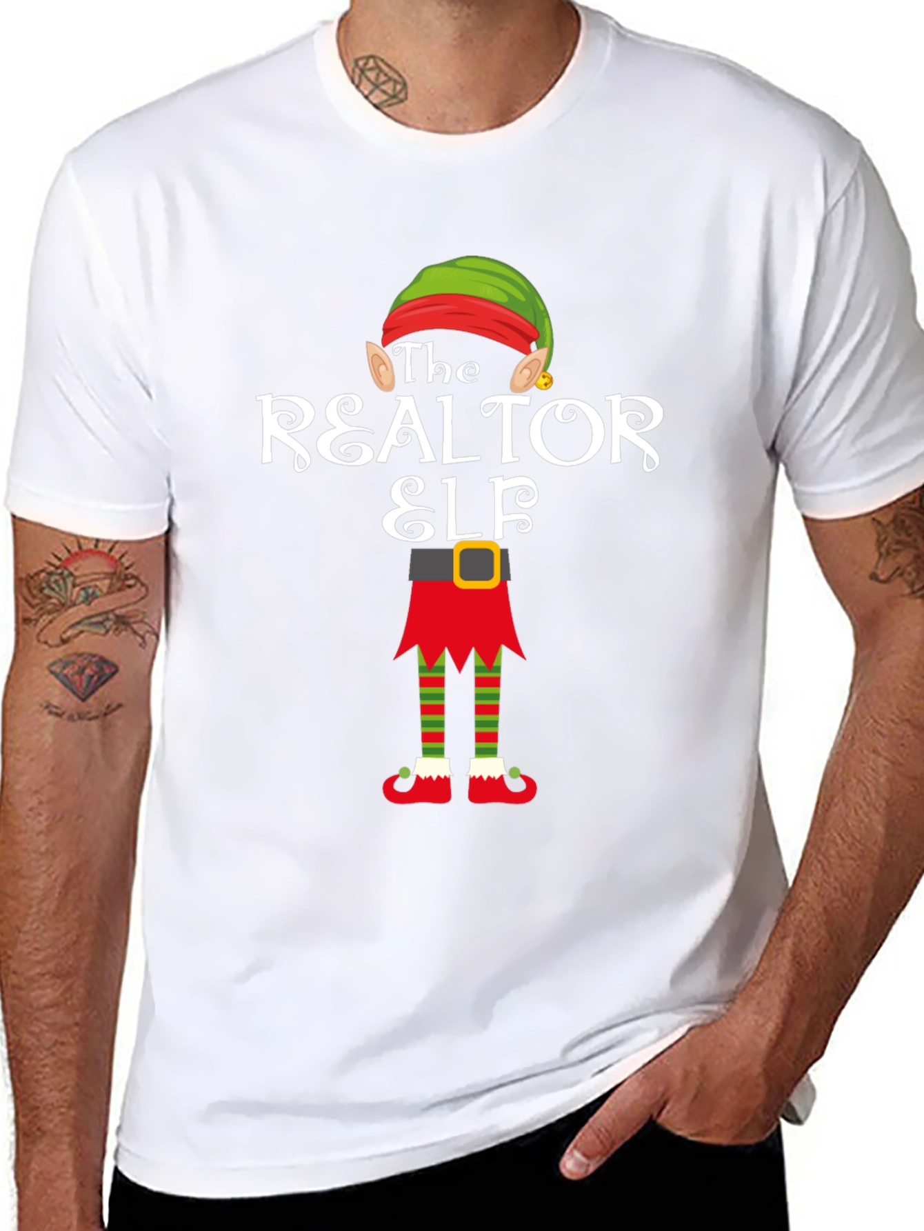 The Realtor Elf Christmas T-Shirt