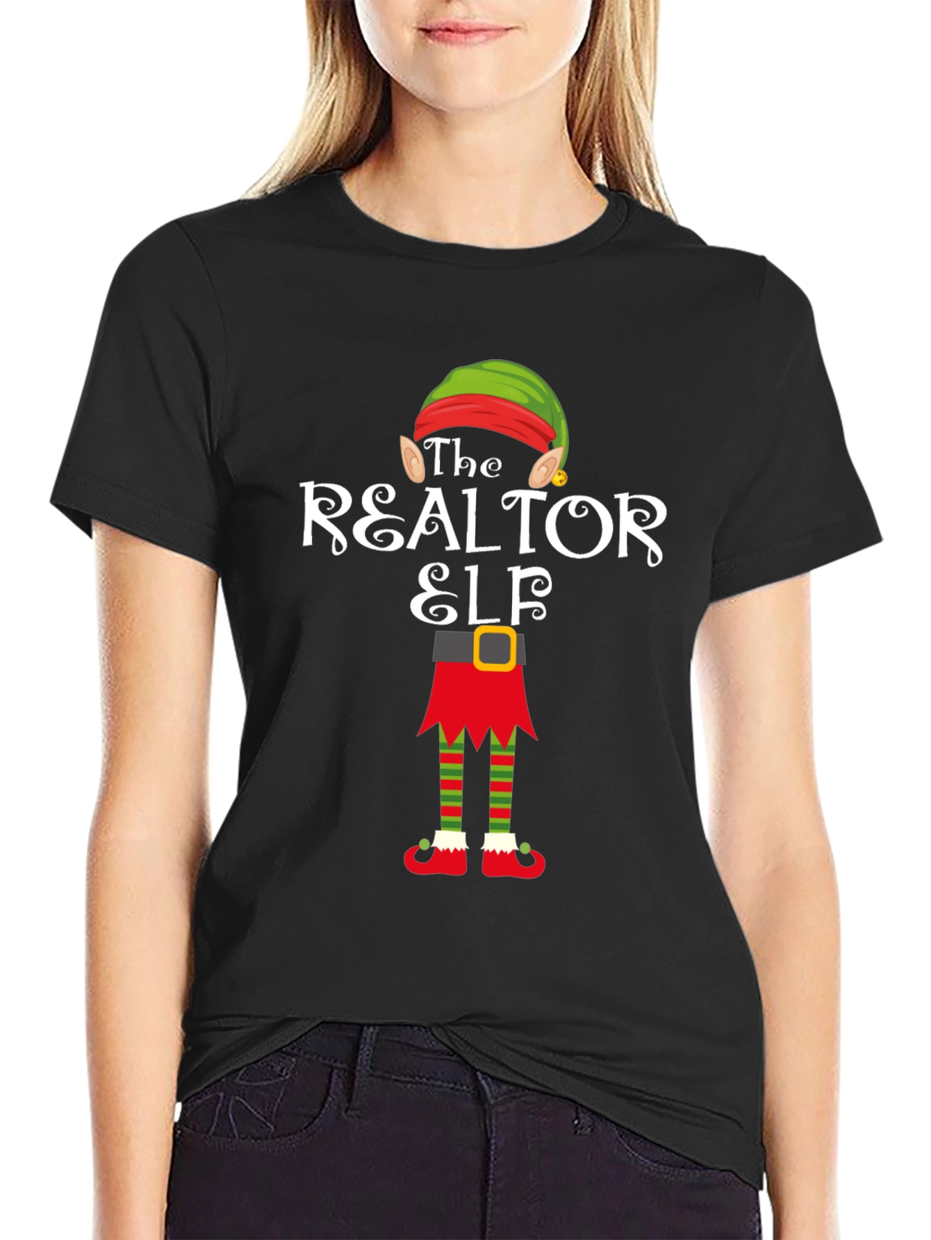 The Realtor Elf Christmas T-Shirt