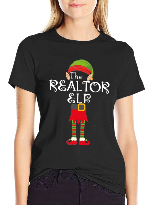The Realtor Elf Christmas T-Shirt