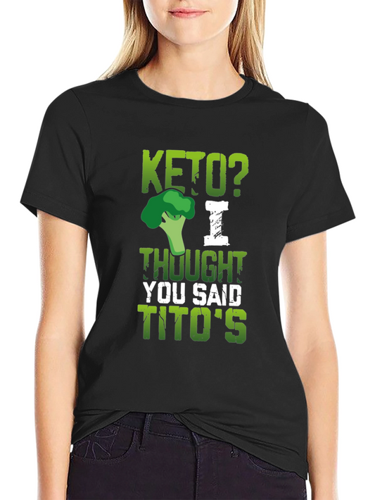 Keto or Titos Funny Graphic Tee