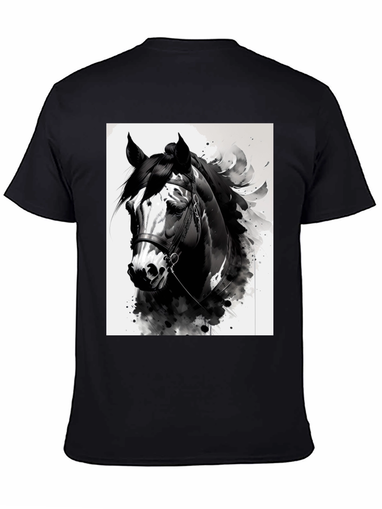 Horse Graphic Black T-Shirt