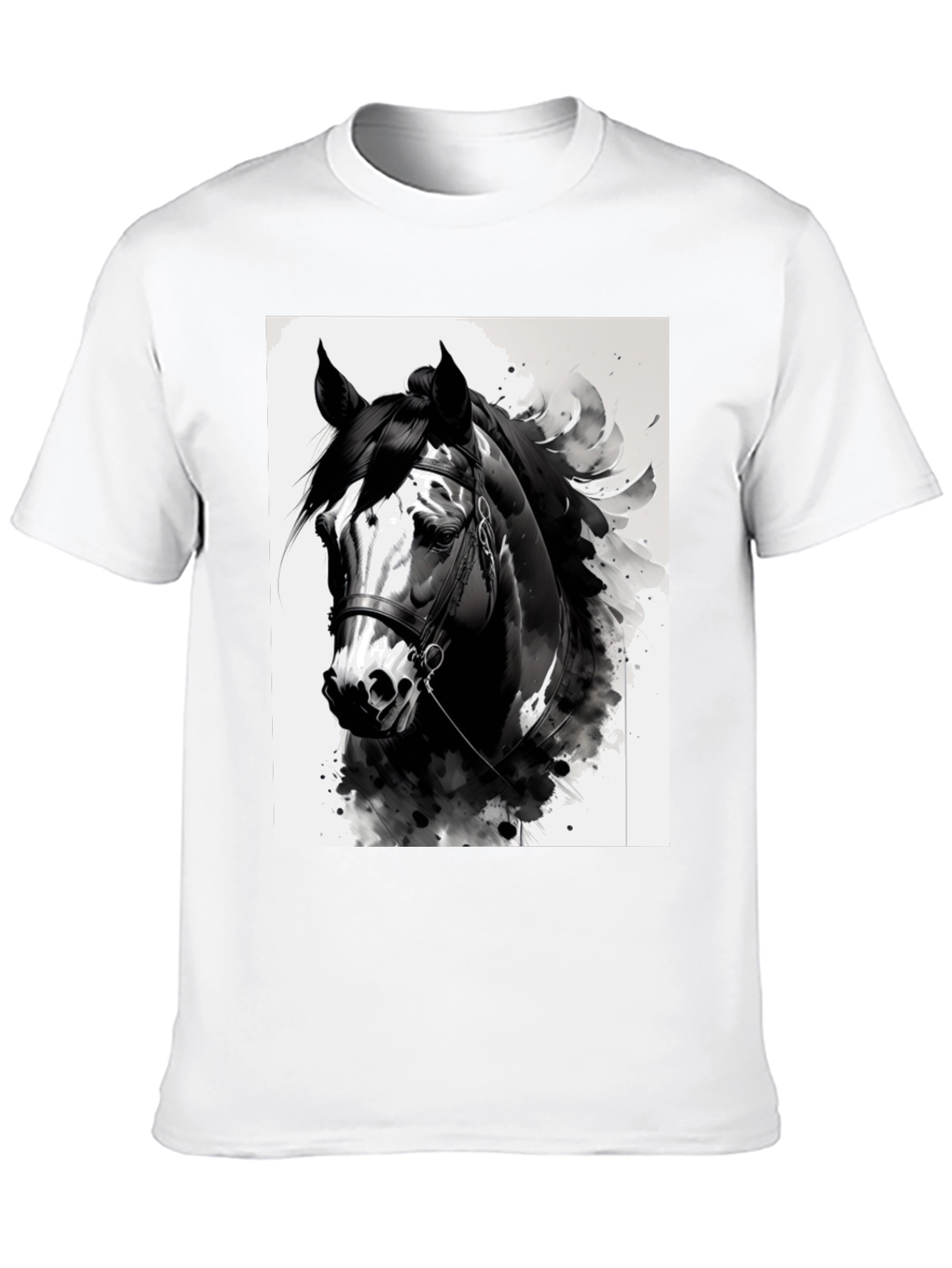 Horse Graphic Black T-Shirt