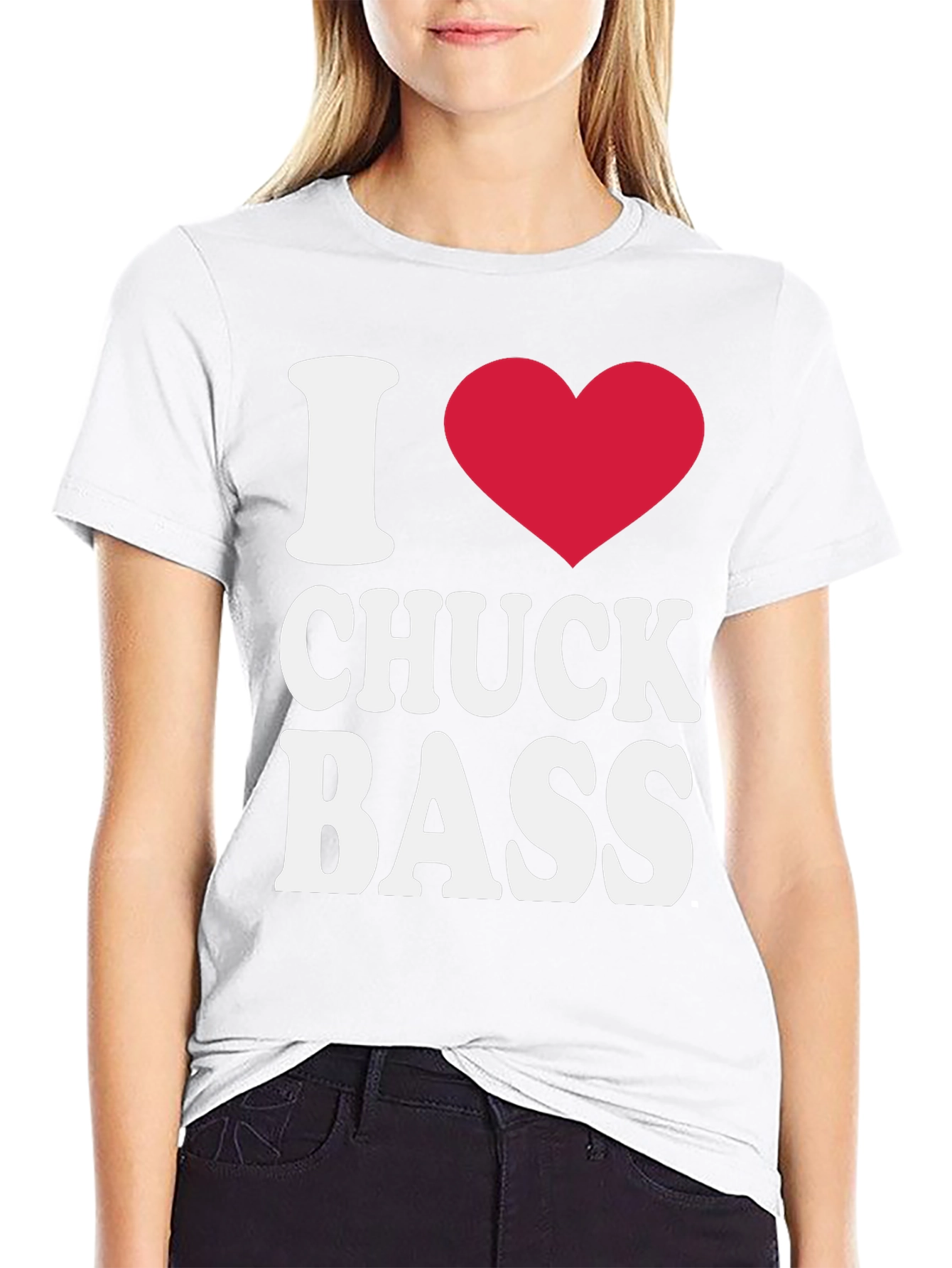 I Heart Chuck Bass Black T-Shirt