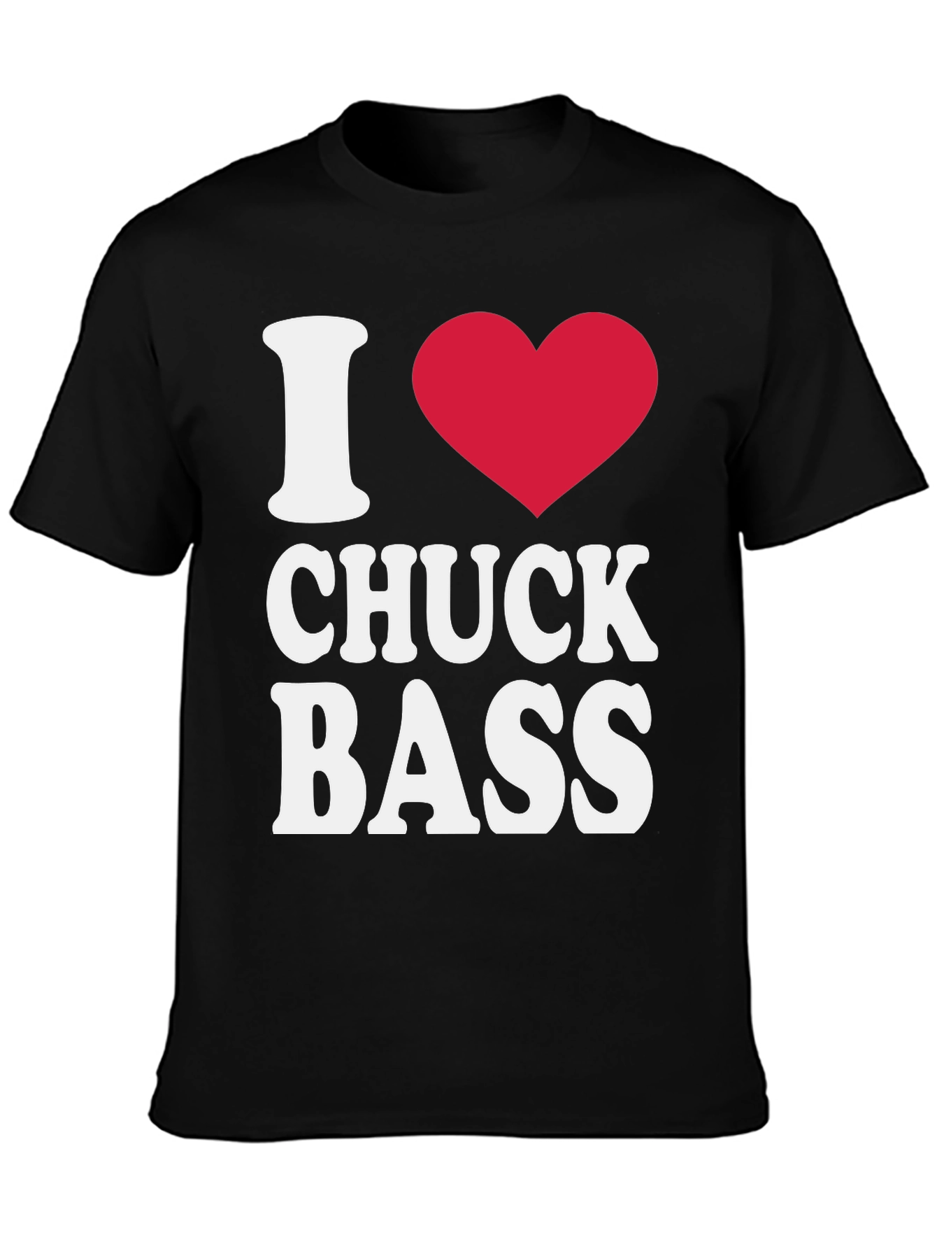 I Heart Chuck Bass Black T-Shirt