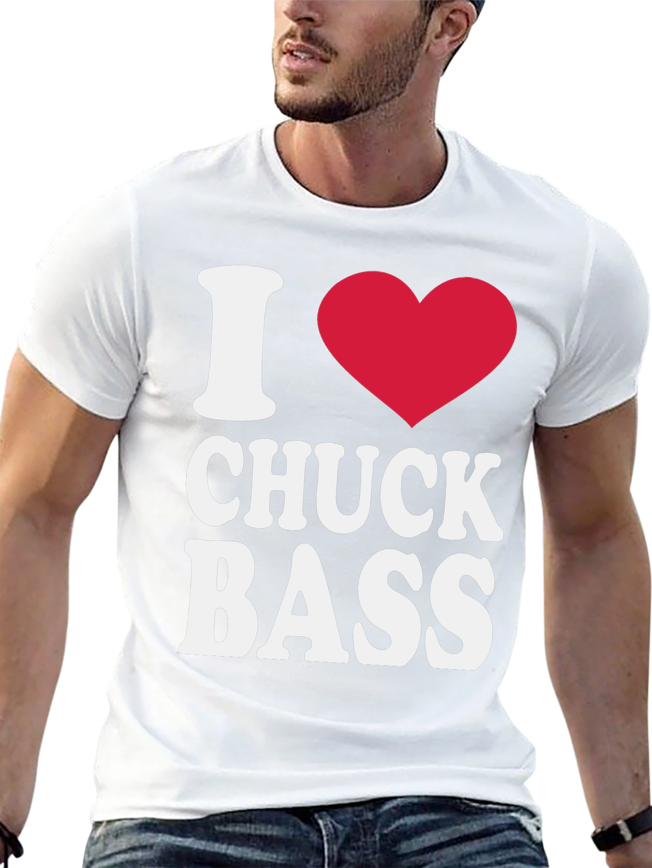 I Heart Chuck Bass Black T-Shirt