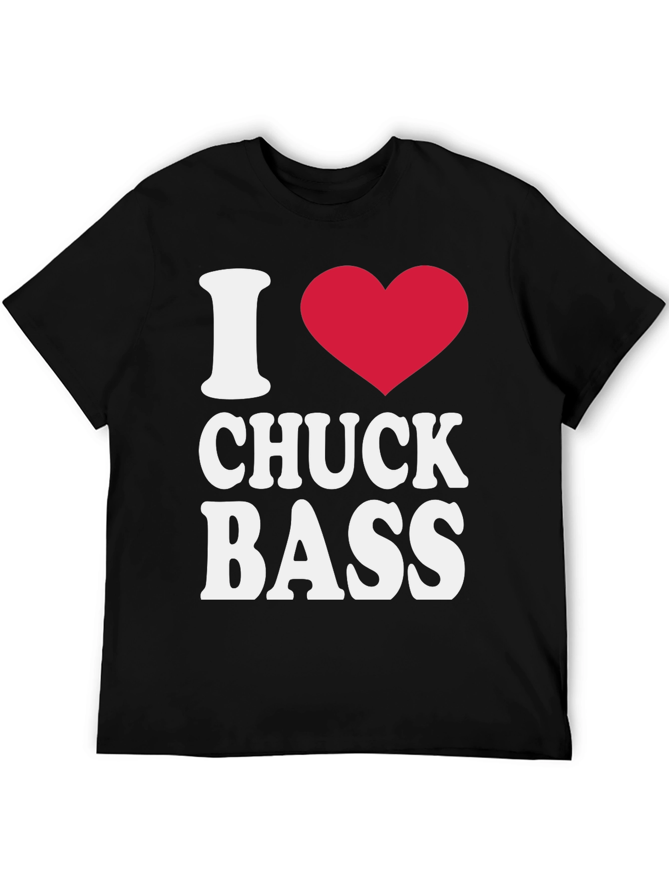 I Heart Chuck Bass Black T-Shirt