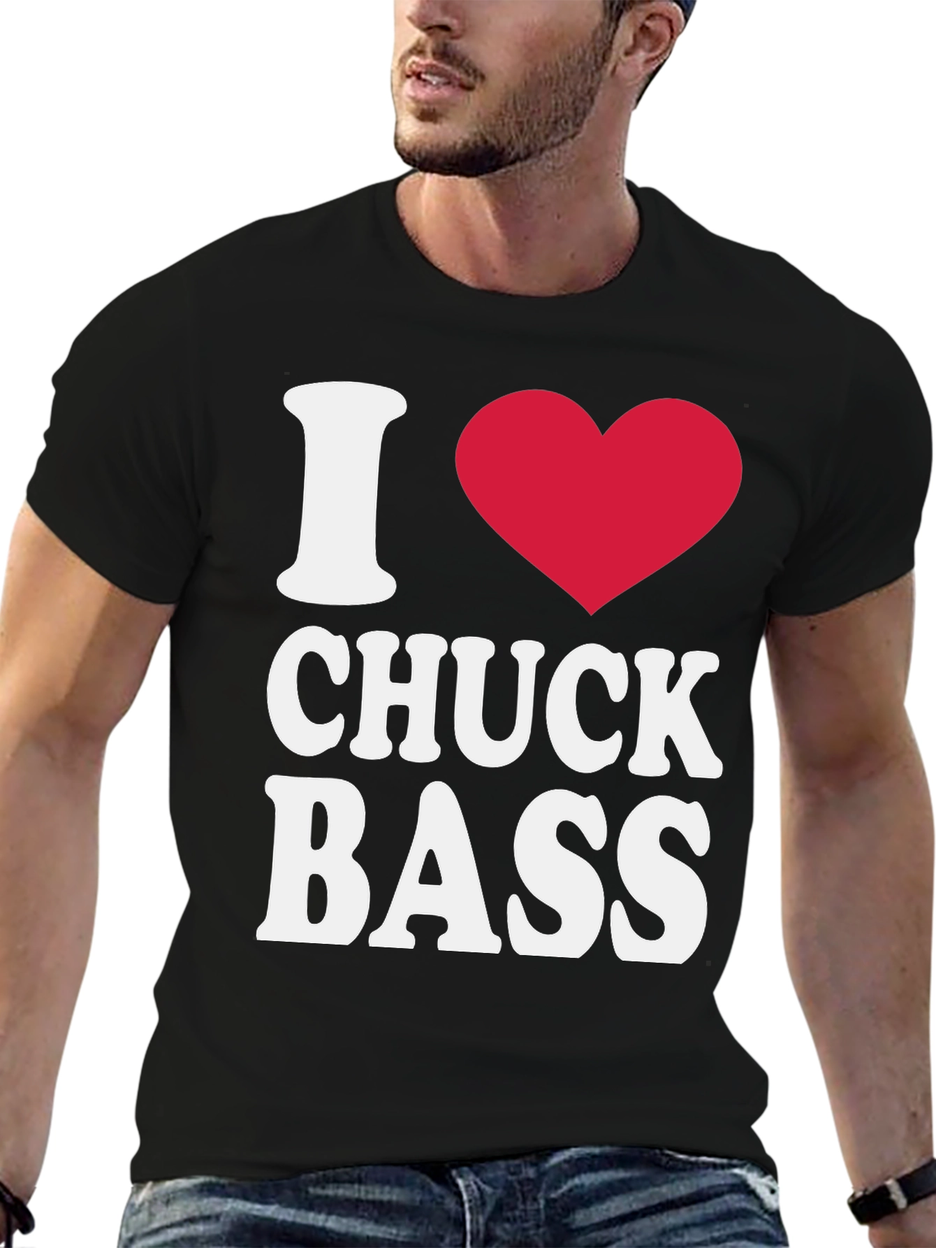 I Heart Chuck Bass Black T-Shirt