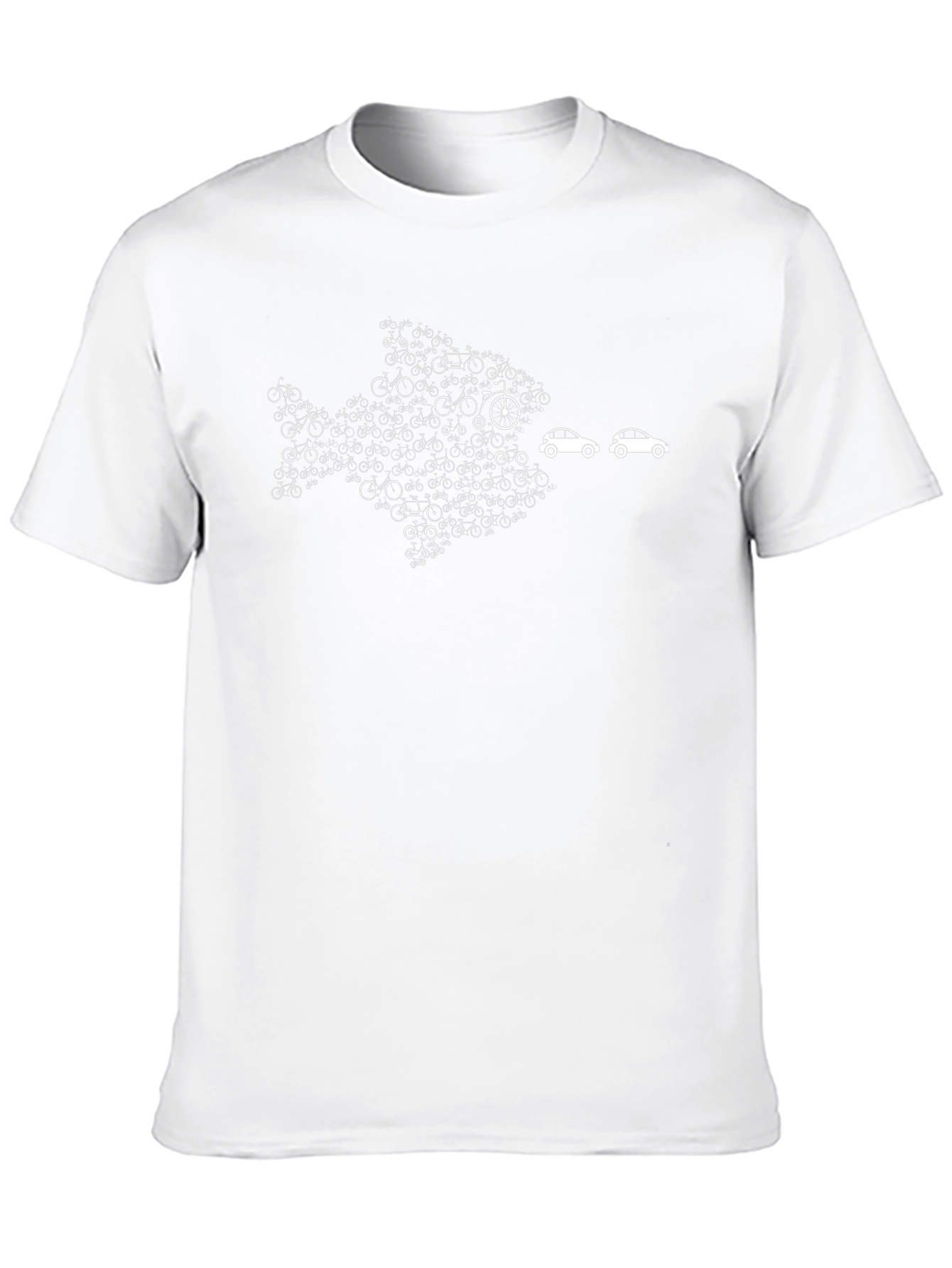 Bicycle Fish Graphic Tee - Eco-Friendly Design