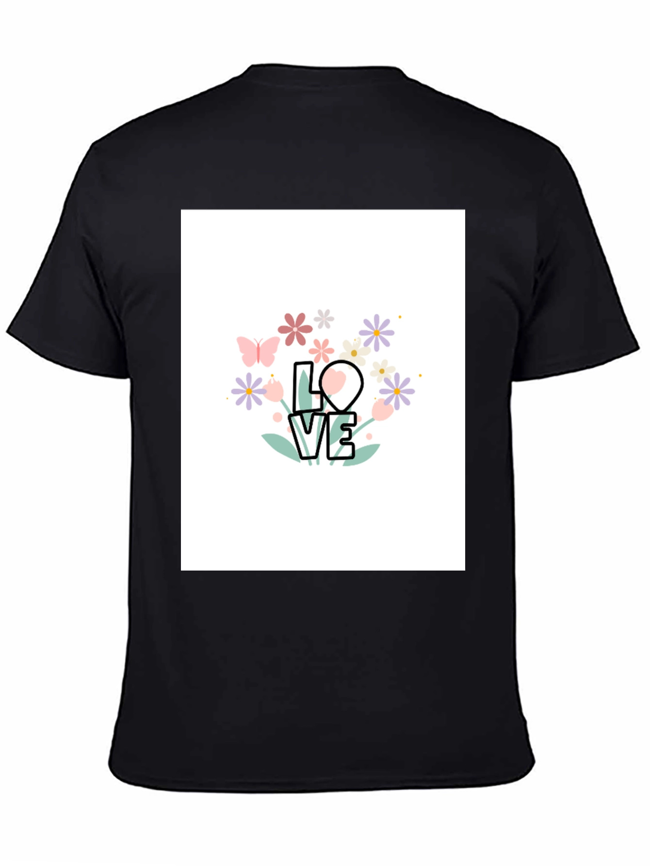 Floral LOVE Graphic T-Shirt - Trendy Casual Wear