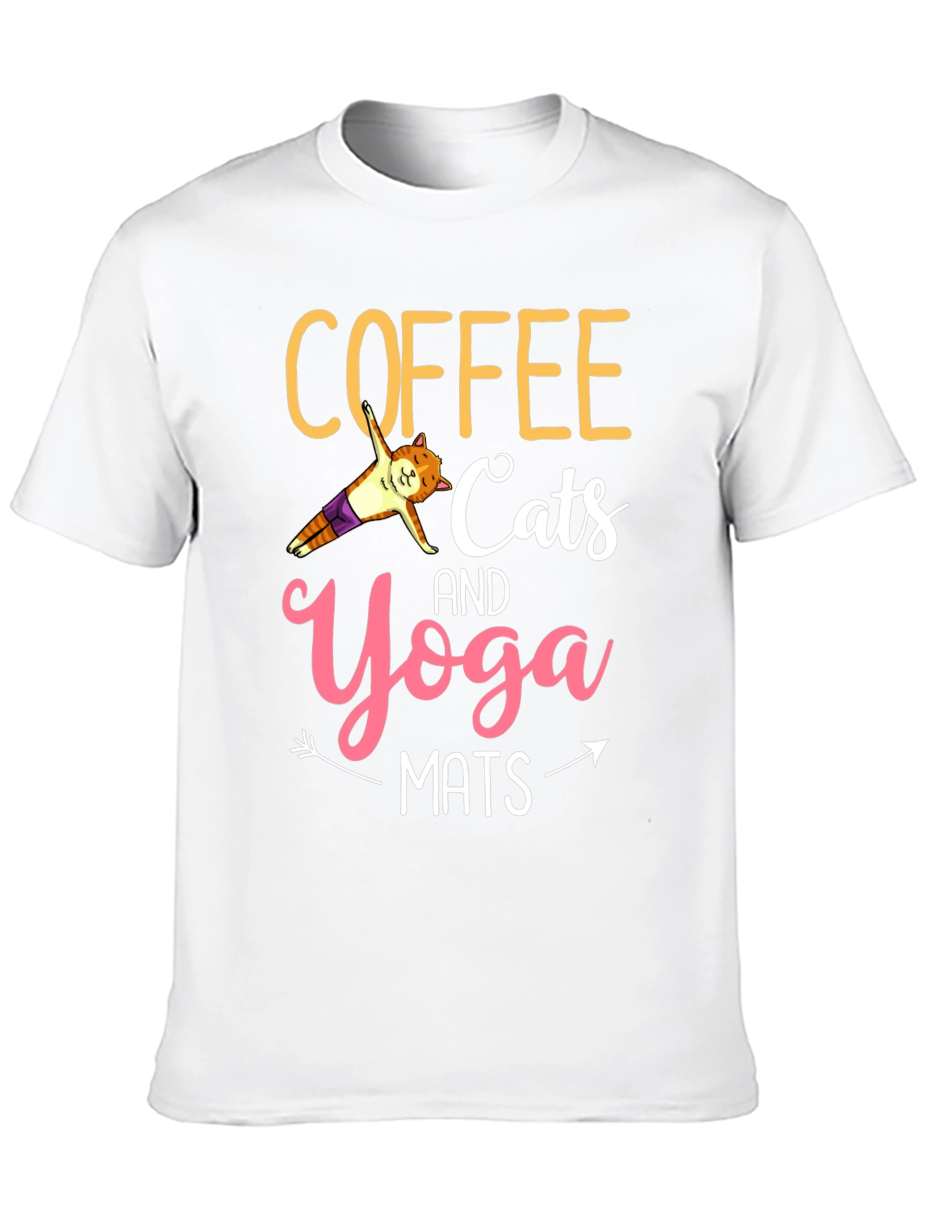 Coffee Cats Yoga Mats Graphic Tee