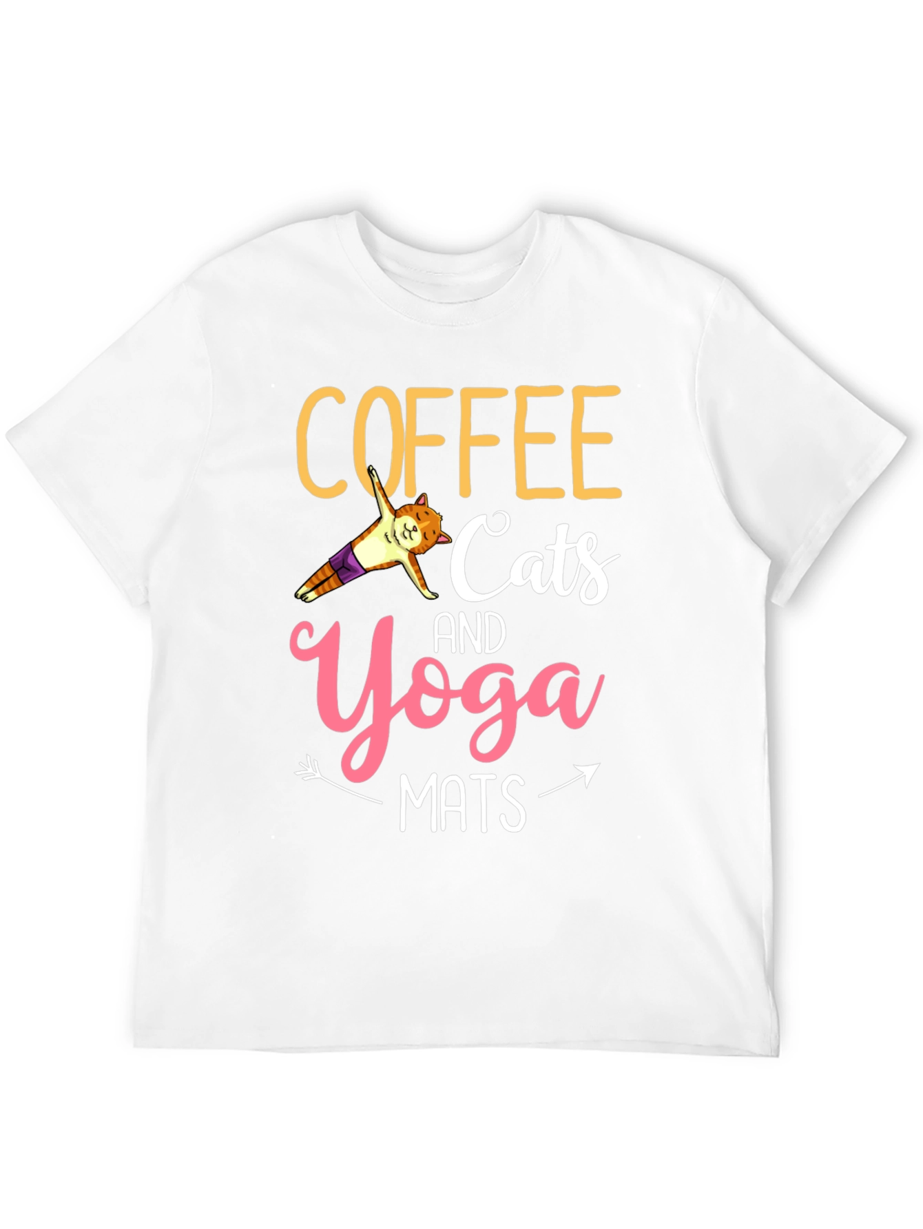 Coffee Cats Yoga Mats Graphic Tee