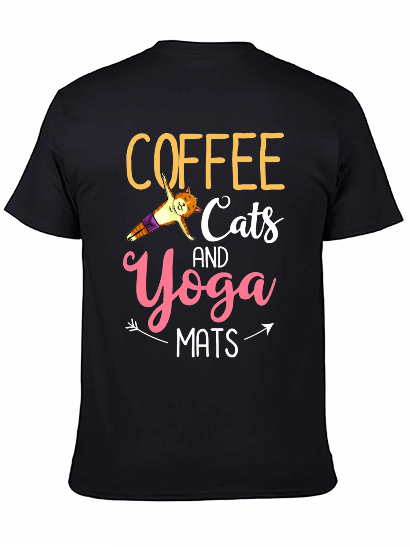 Coffee Cats Yoga Mats Graphic Tee